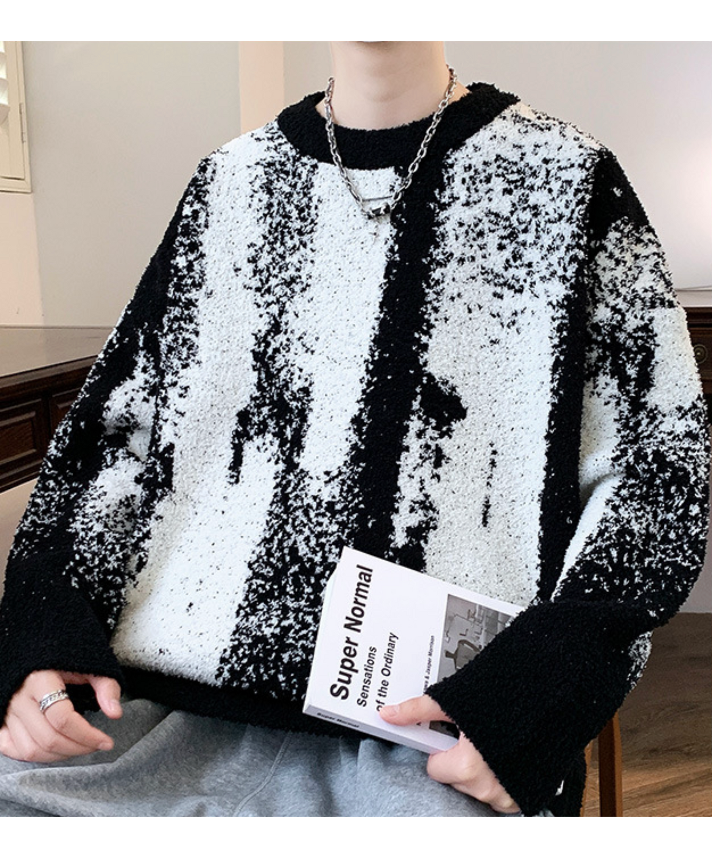 soft gradation sweater EN2497