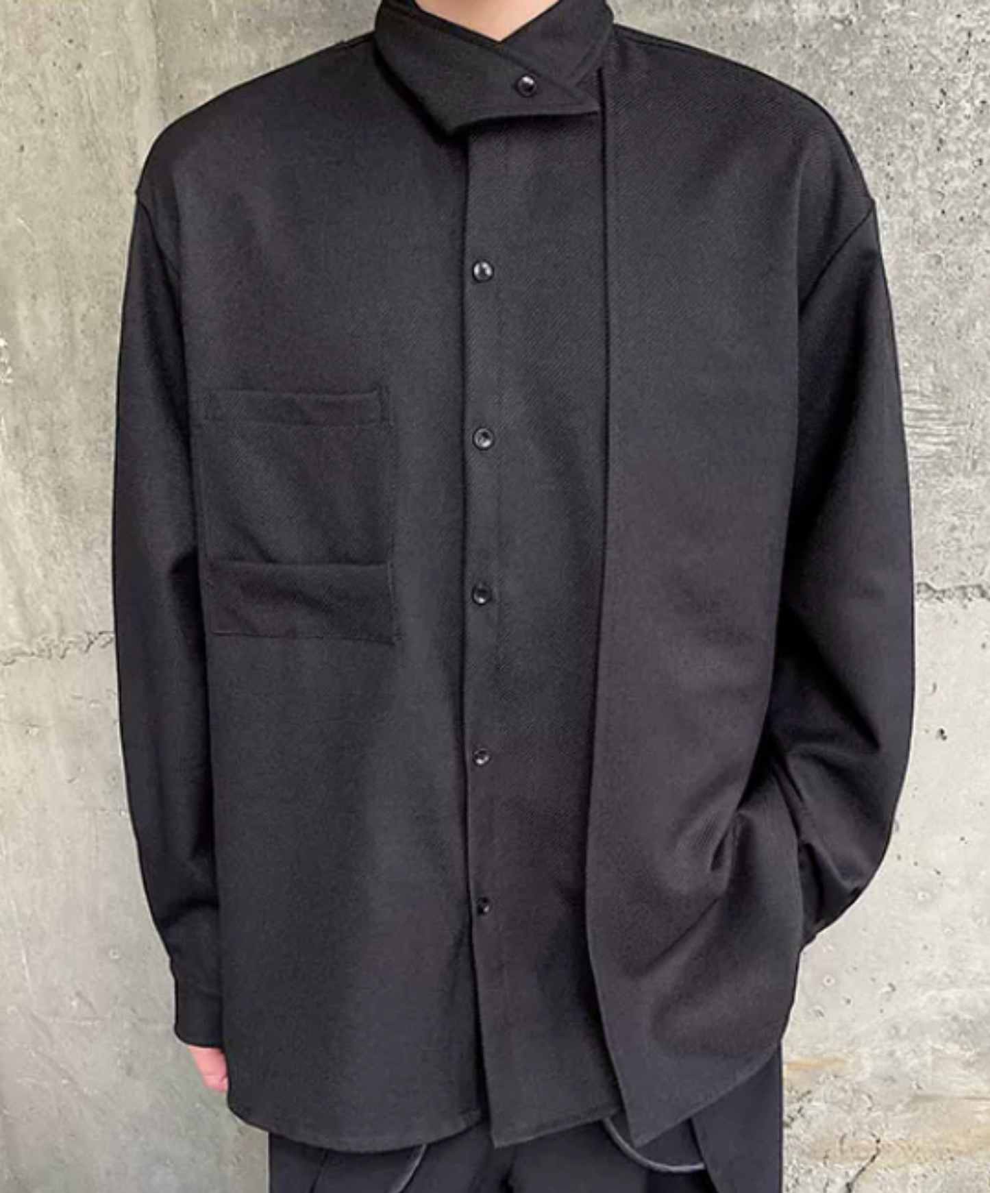 asymmetrical design, irregular shirt EN2863