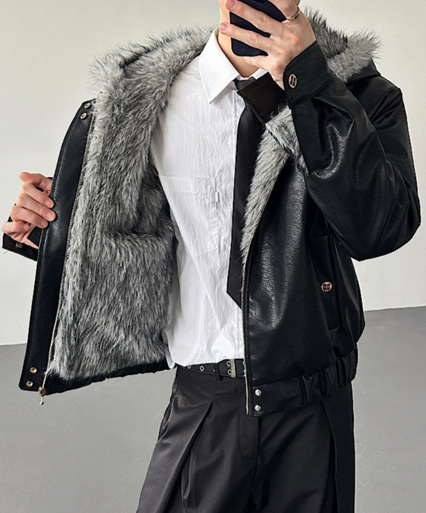 fleece-lined hood jacket EN2571