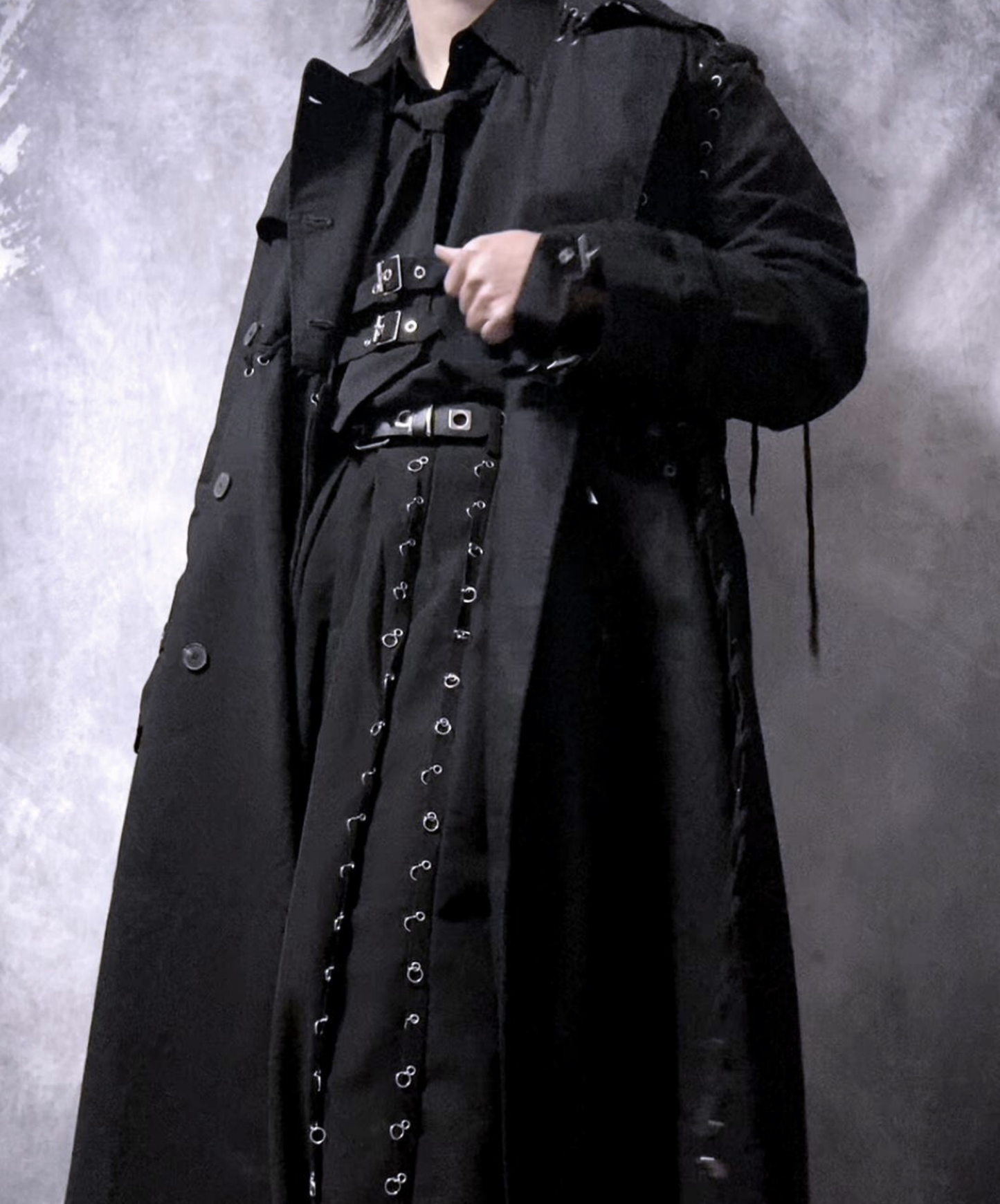 【style86】dark mode outfit set EN2632（coat + shirt + pants set）