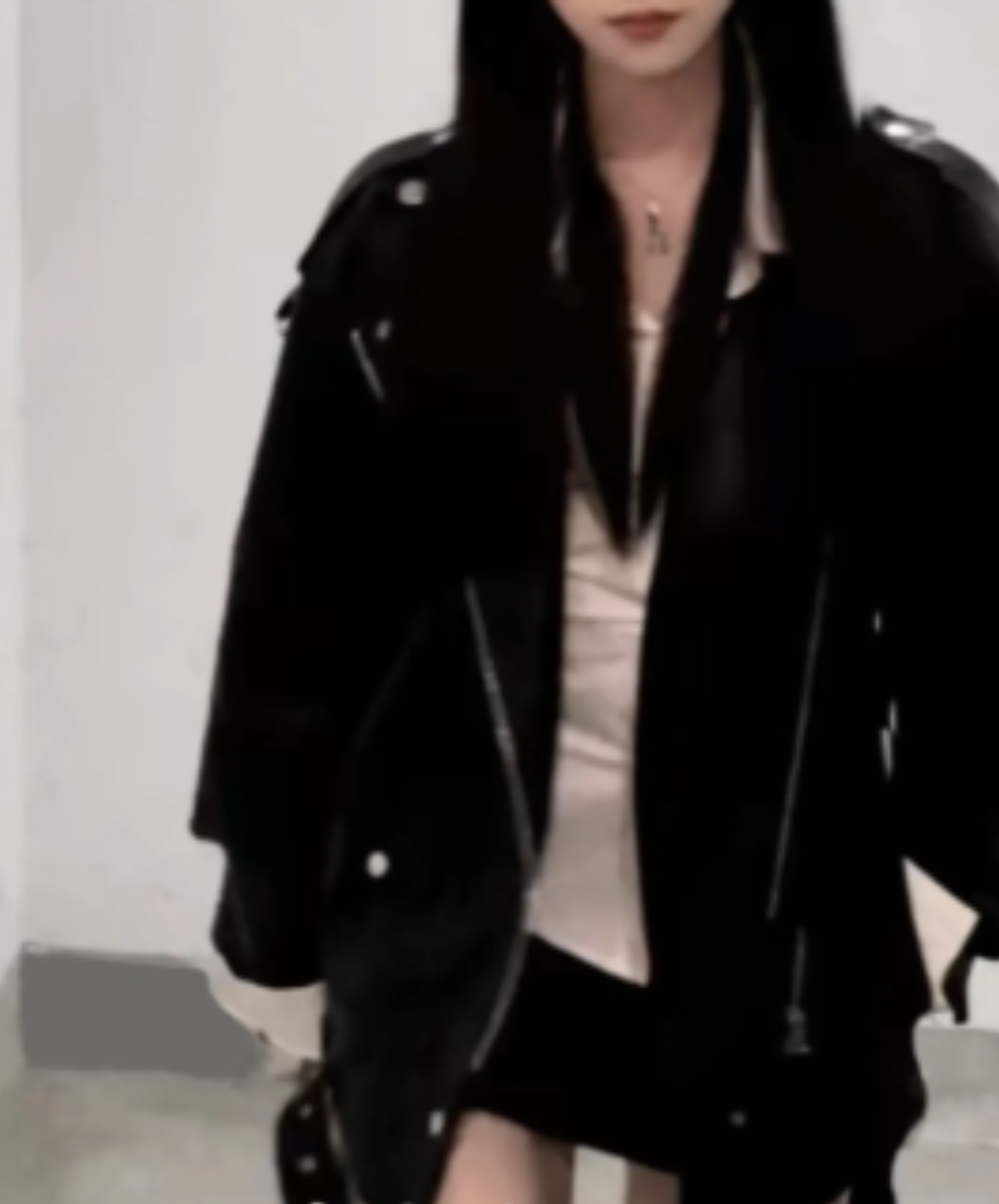 belt-detail oversized silhouette jacket EN3226