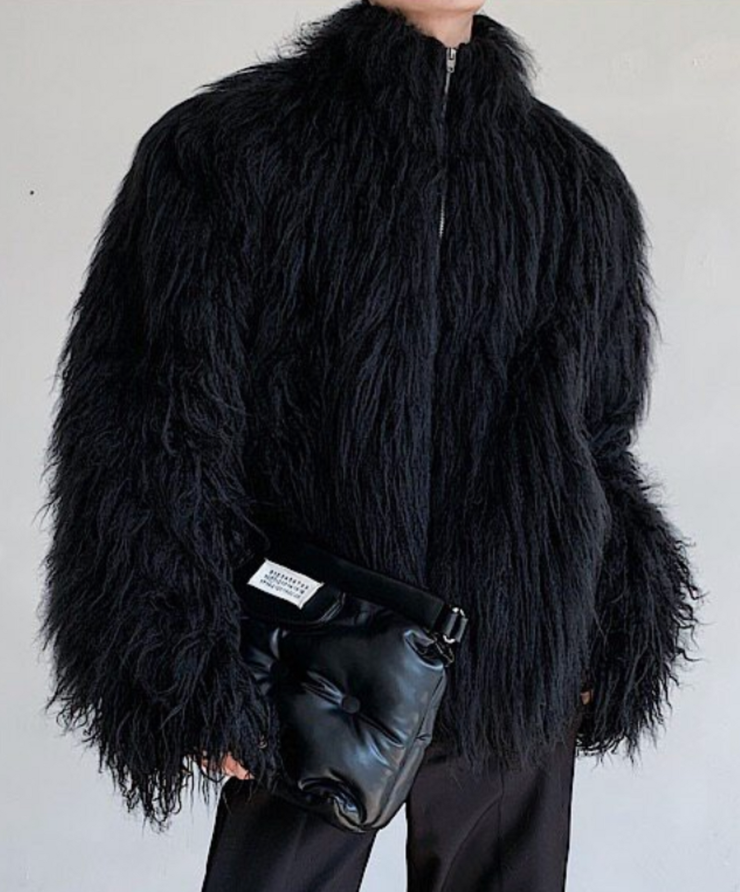 faux mink fur padding jacket EN2623