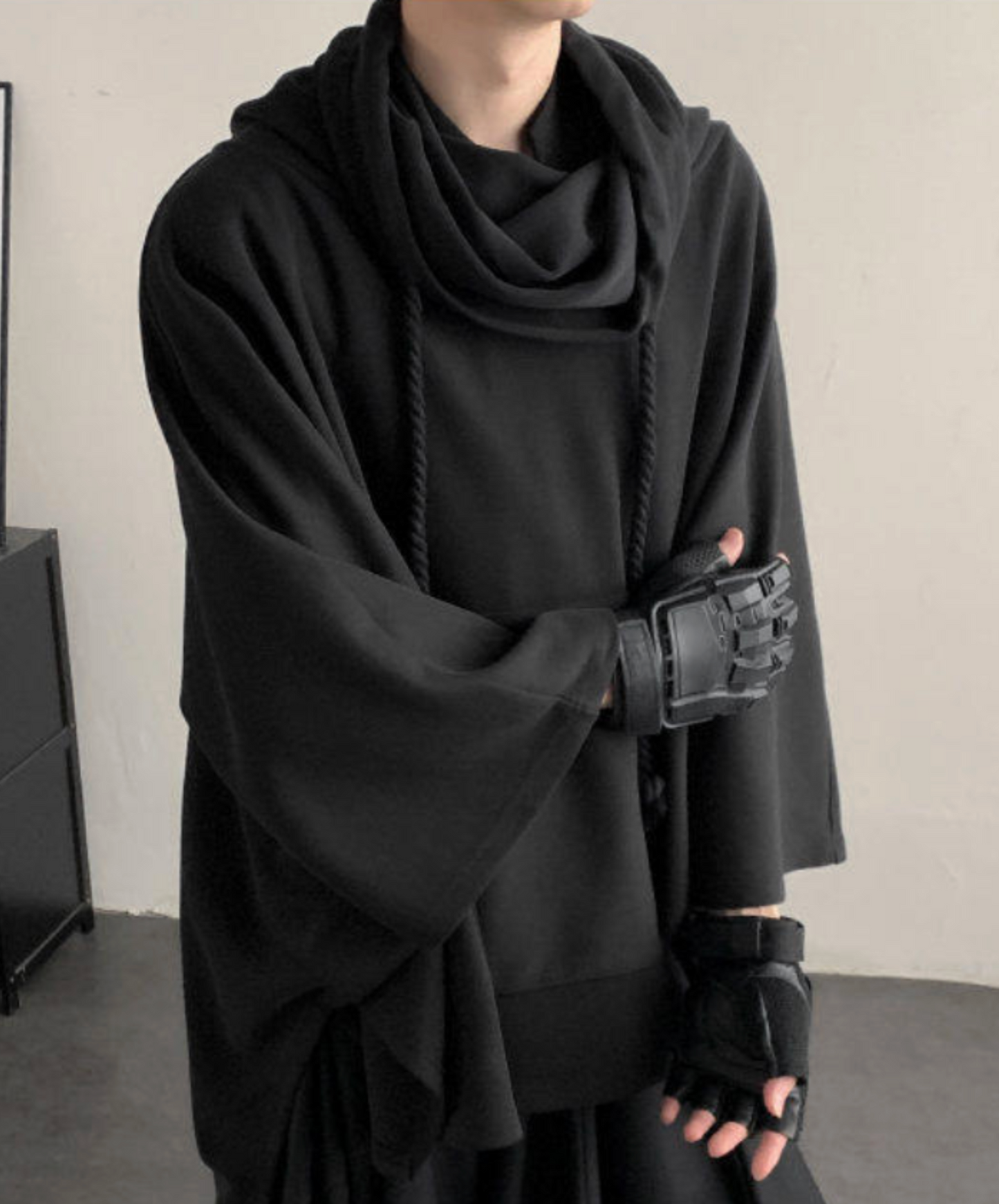 dark poncho sweatshirt EN2635