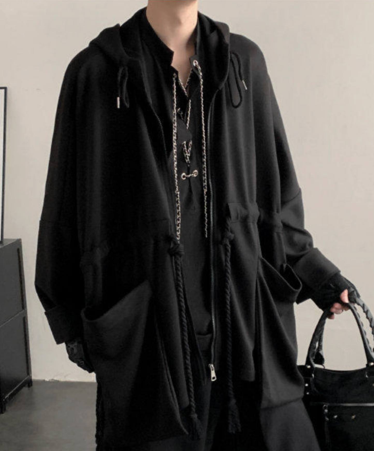 dark cape sweat over hoodie EN2634