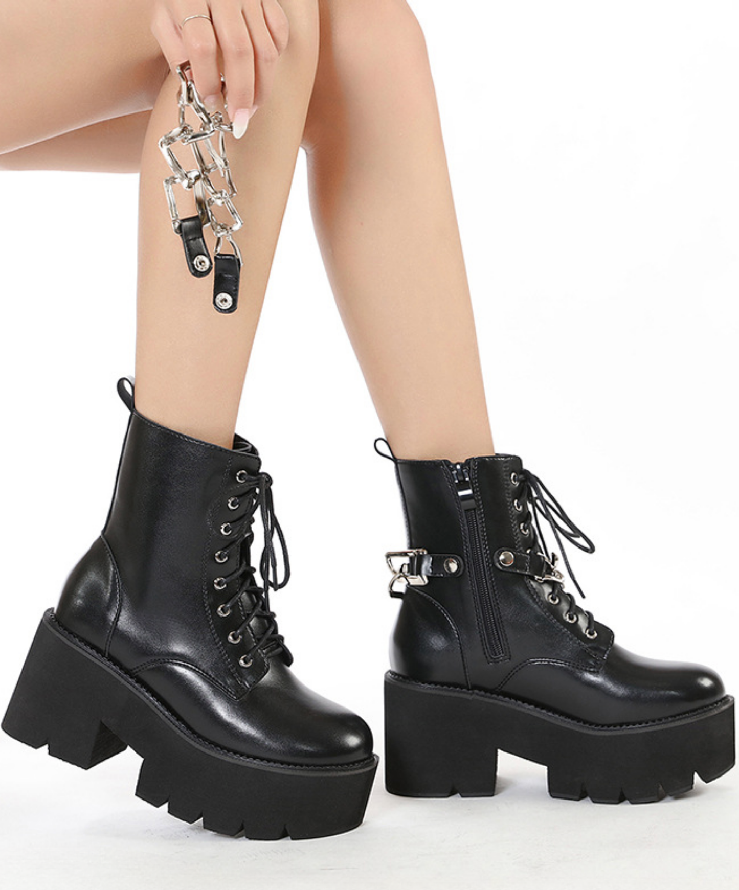 wild diamond chain boots EN2804