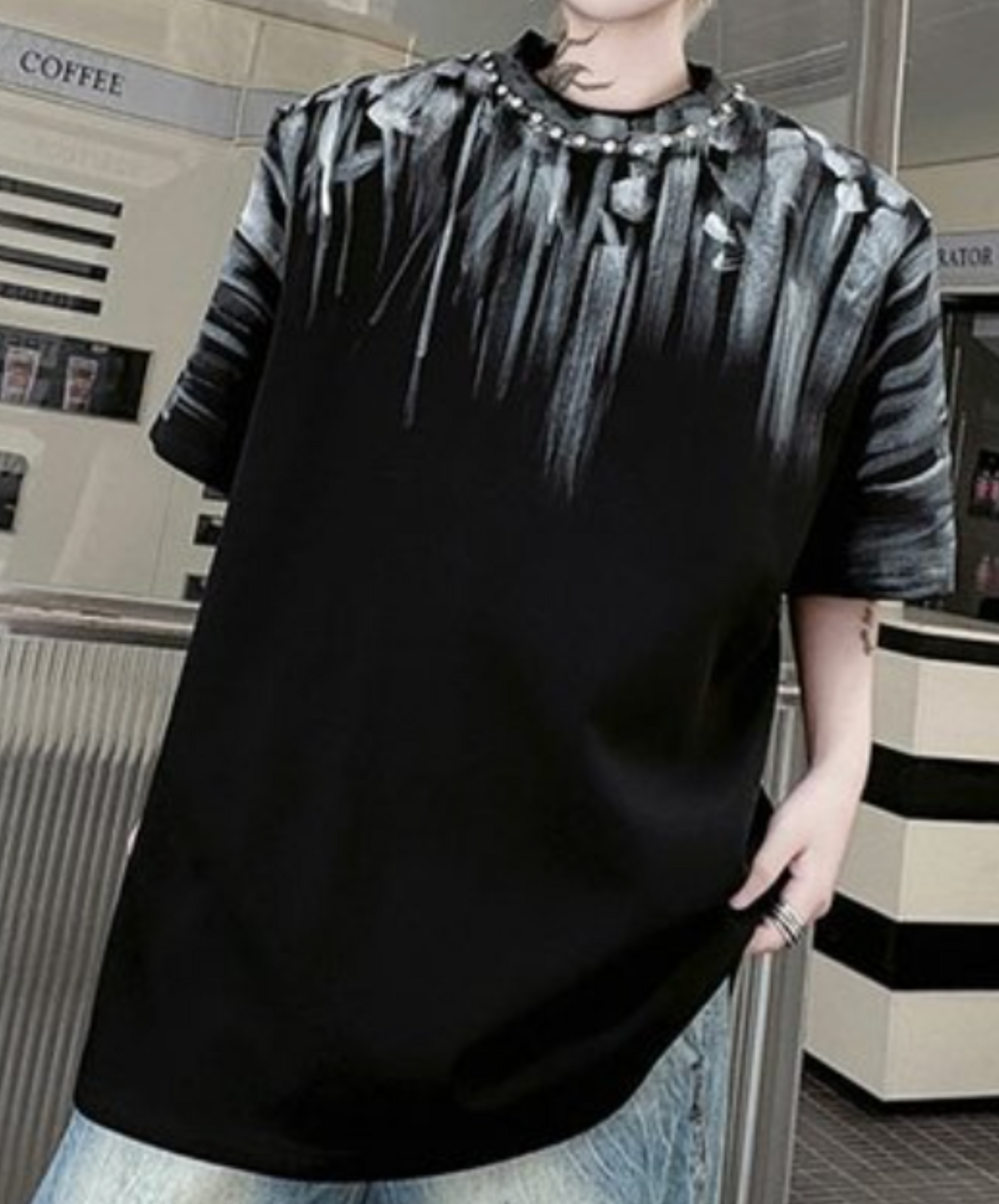 hand drawn gradient design t-shirt EN2071