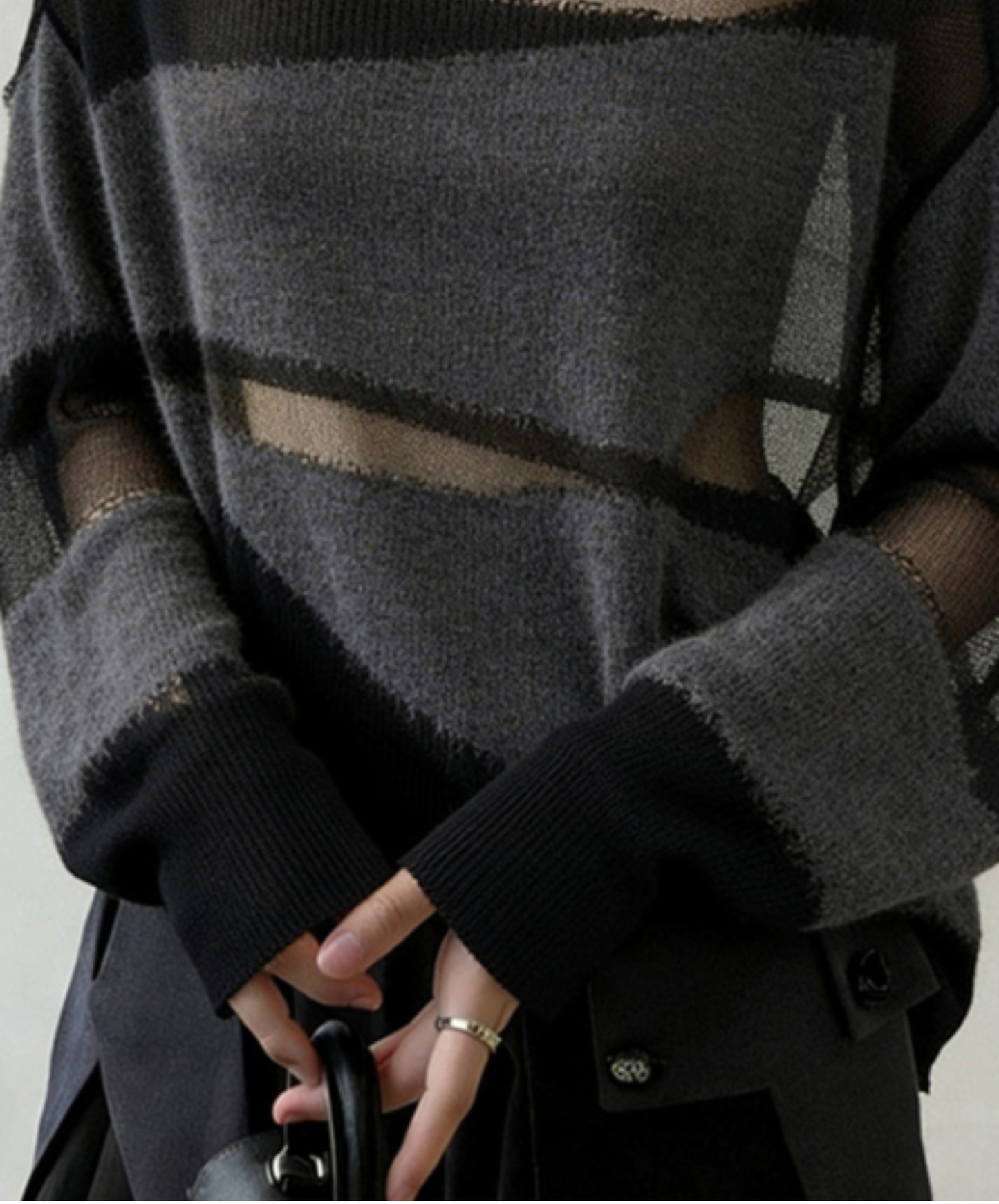 cross-border design sheer sweater EN3121