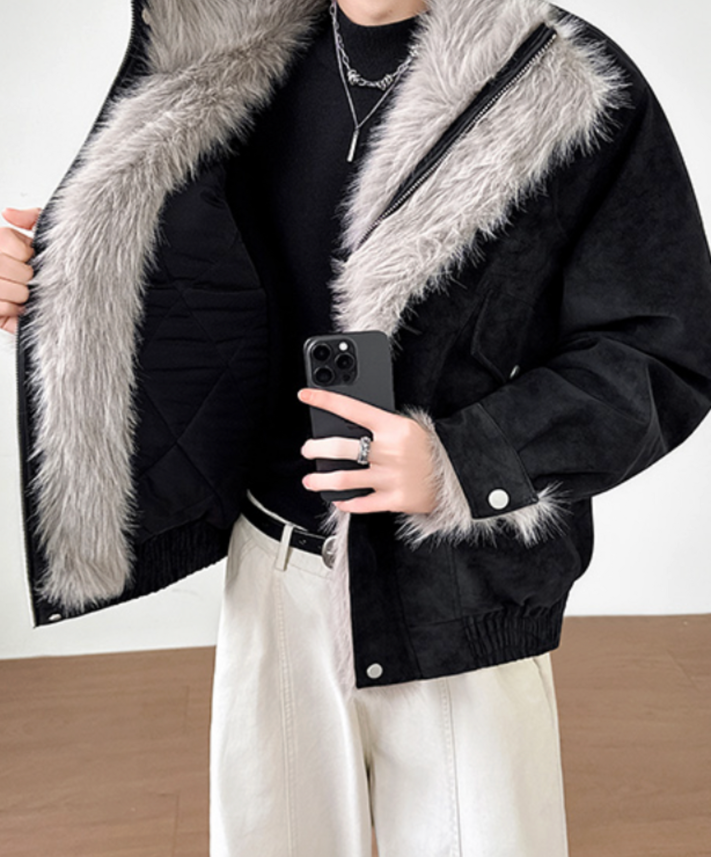 eagle suede fleece lining jacket EN2593