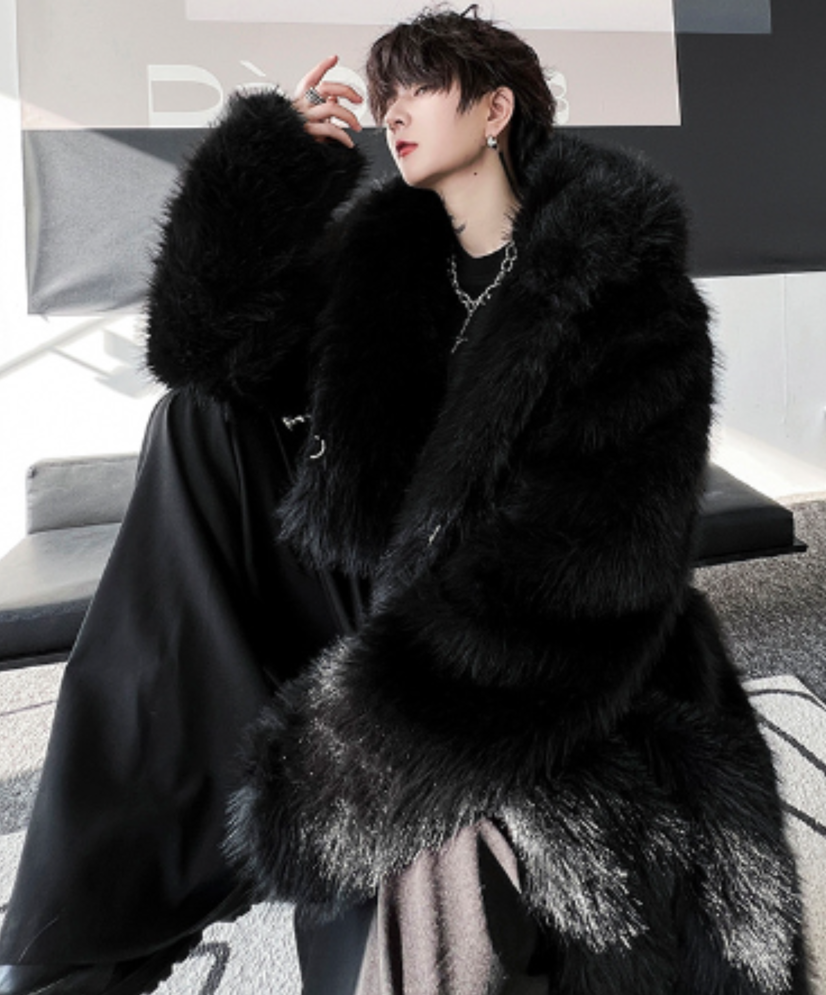 voluminous fake fur coat EN1366 – ELNERO voluminous fake fur coat EN1366 – ELNERO