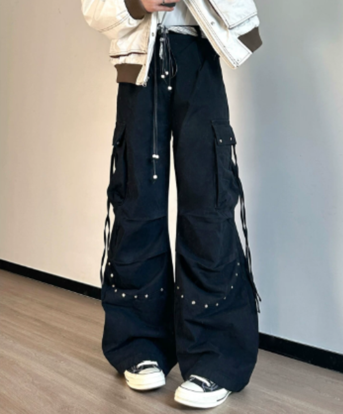 studded multi-pocket cargo pants EN3125