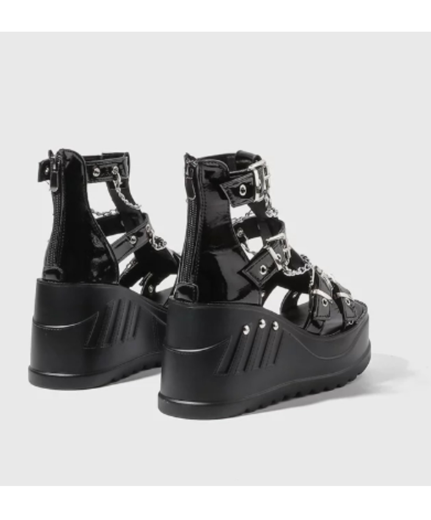 chain buckle platform sandals EN2879