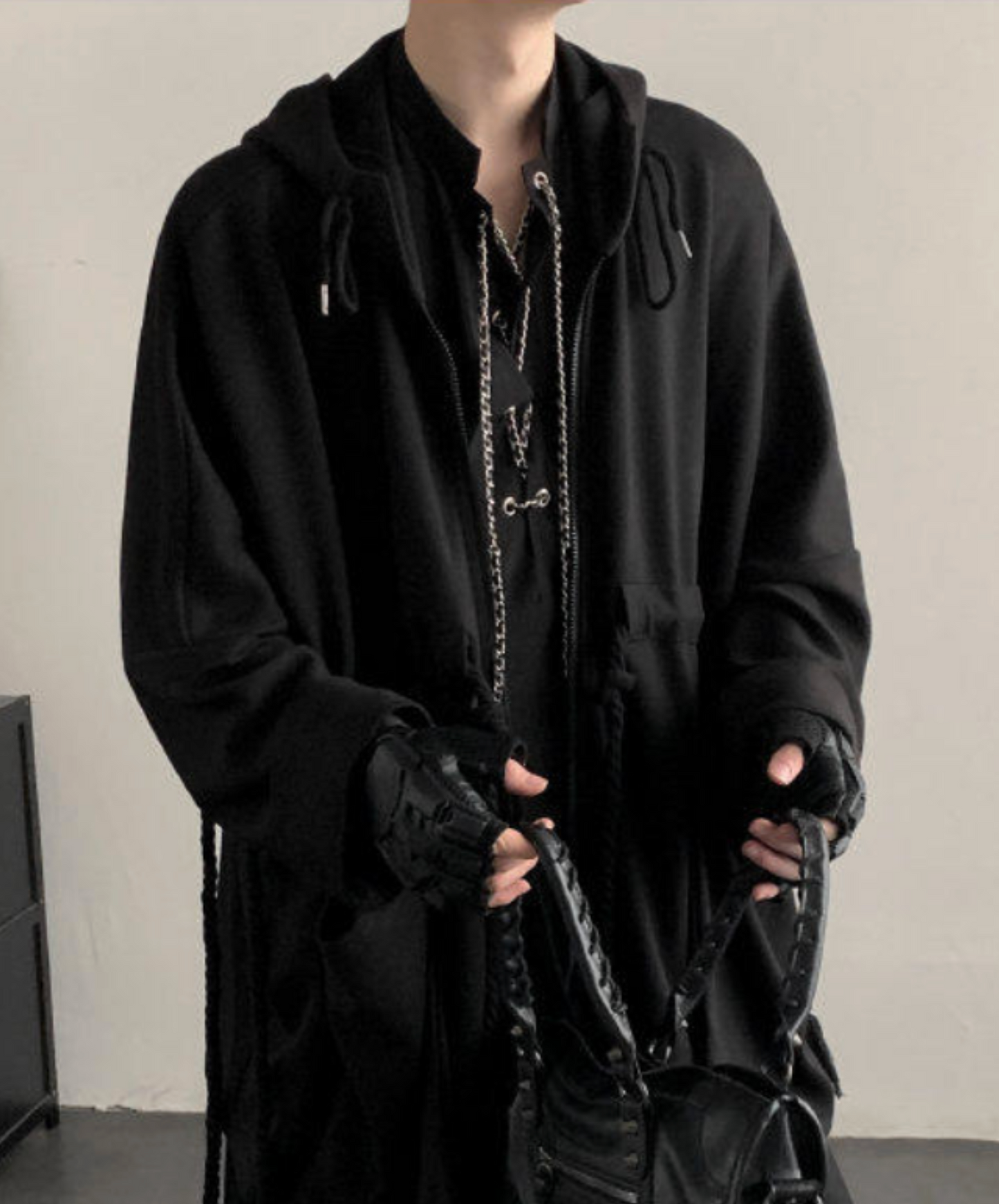 dark cape sweat over hoodie EN2634