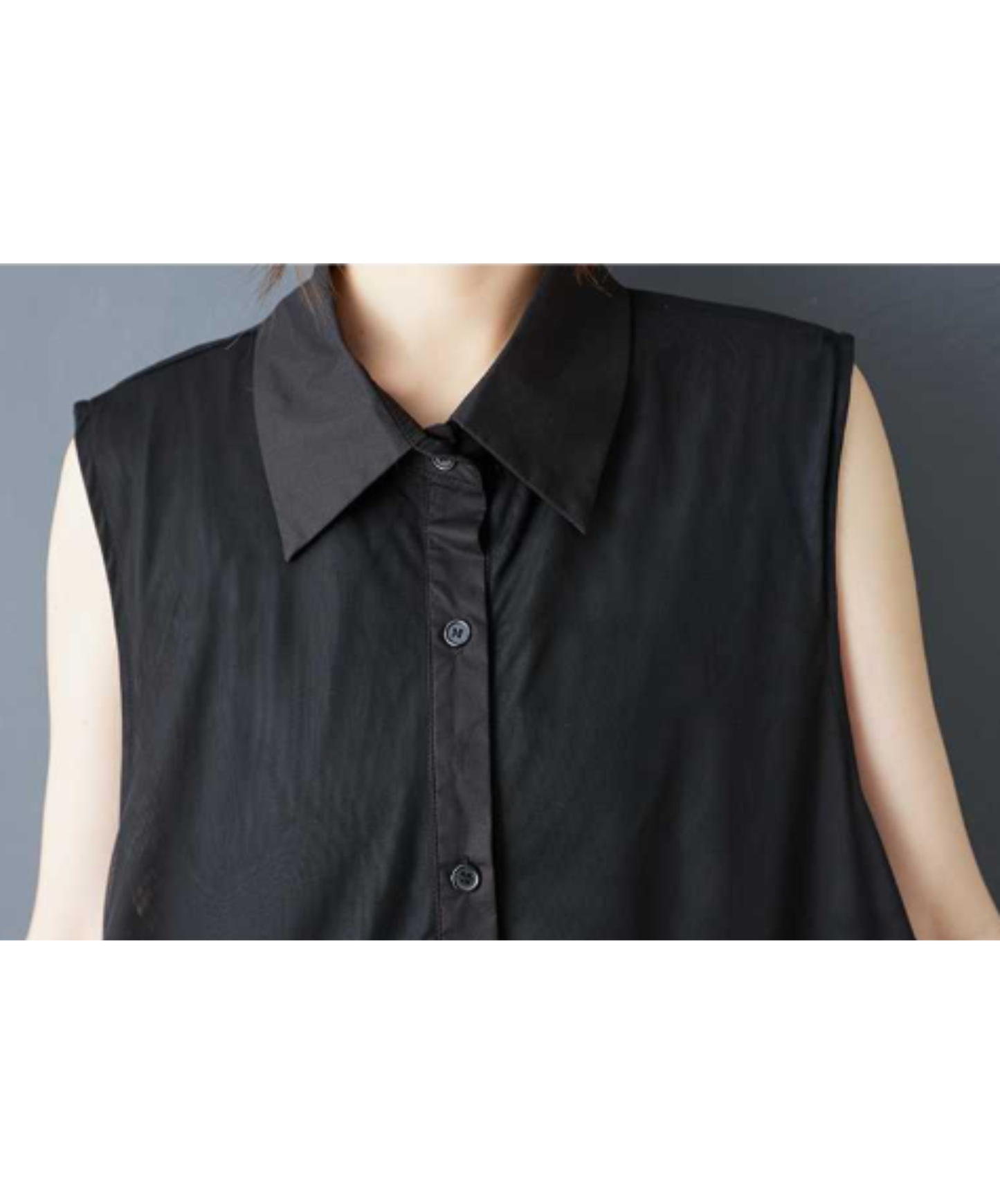 dark multi-layer mesh long shirt EN3046