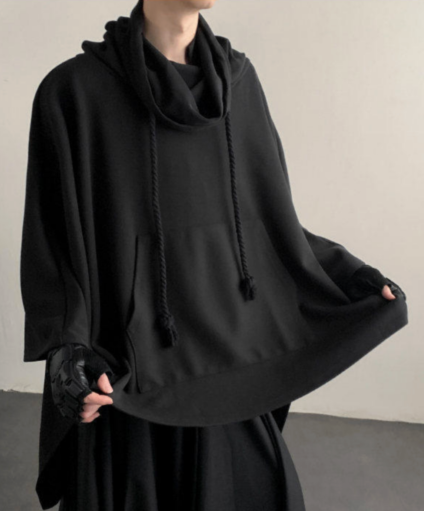 dark poncho sweatshirt EN2635