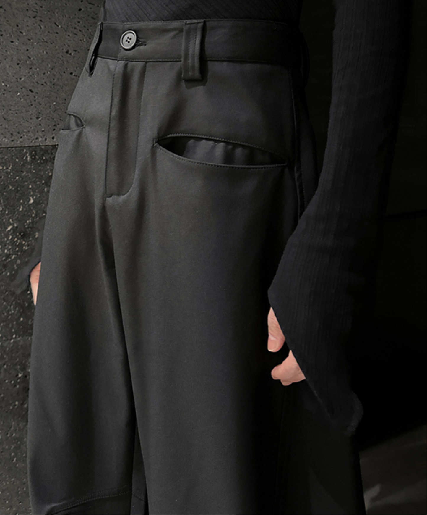 unisex clean silhouette wide pants EN2491