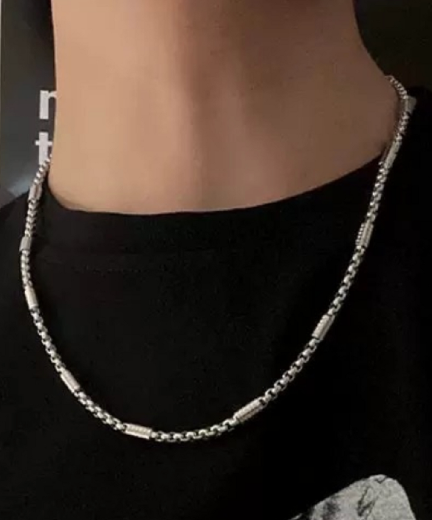 deformed coil chain necklace EN2660