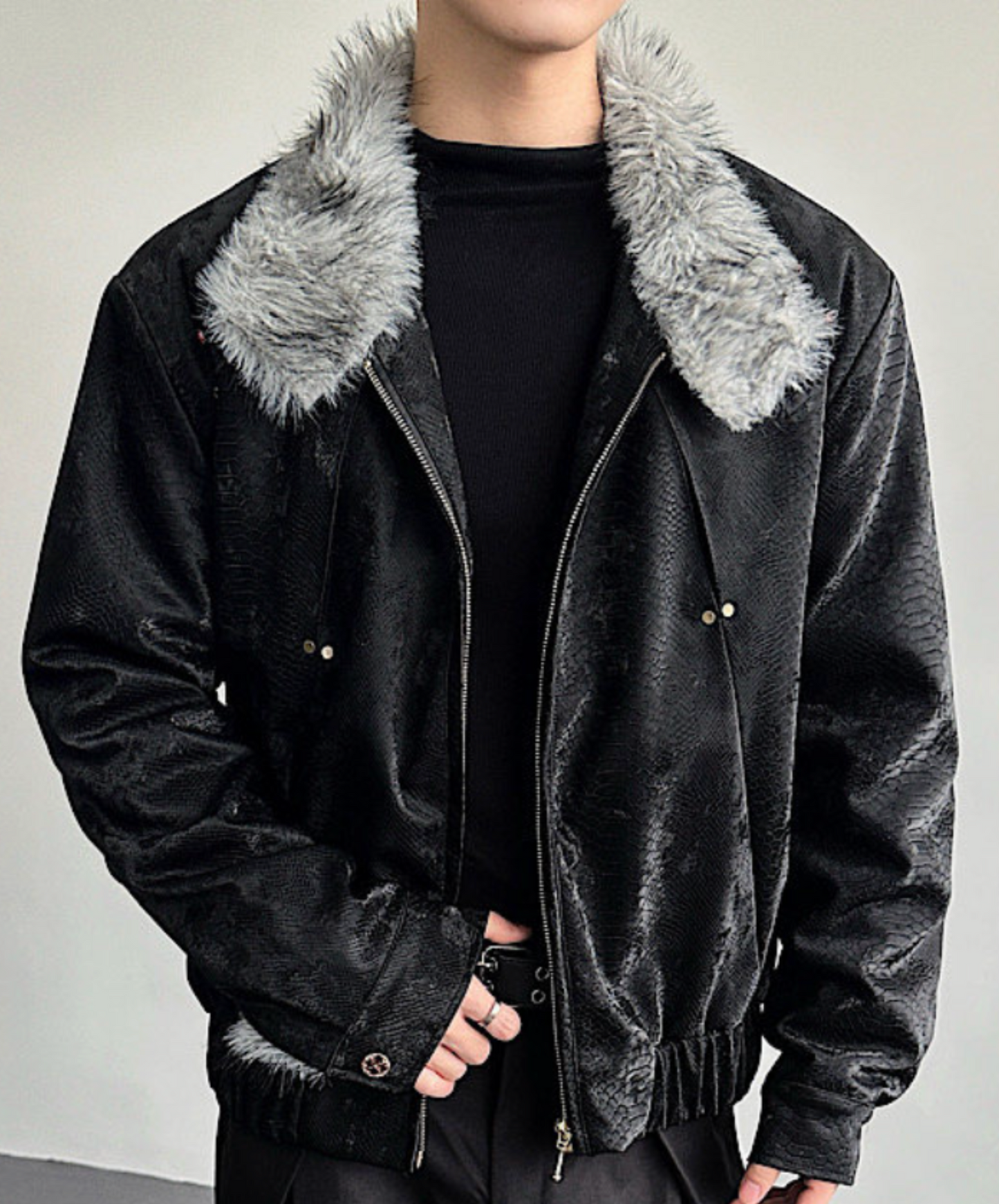 clean fit stand collar jacket EN2570