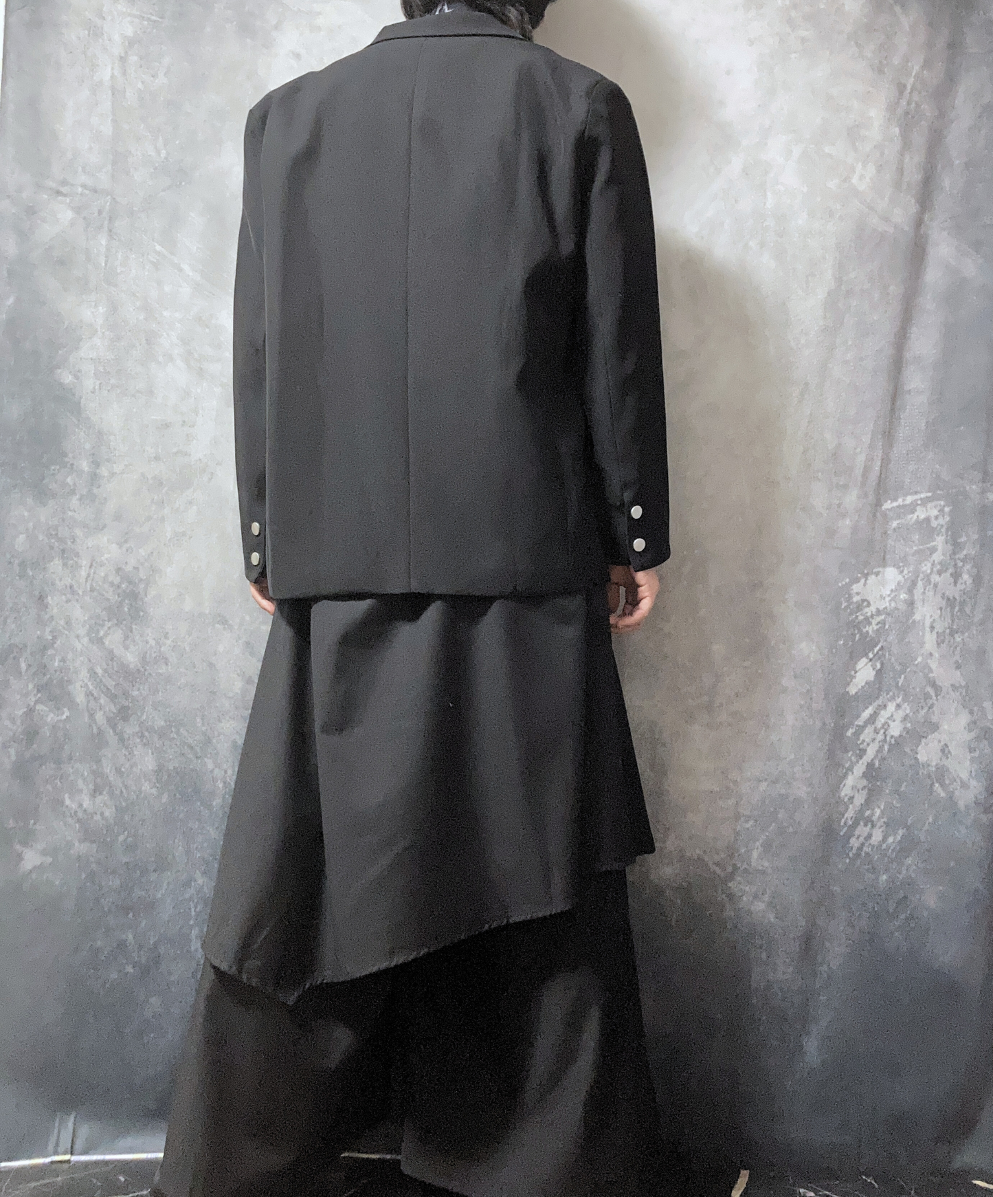 【style60】dark mode outfit set EN1863（jacket + shirt + pants set）