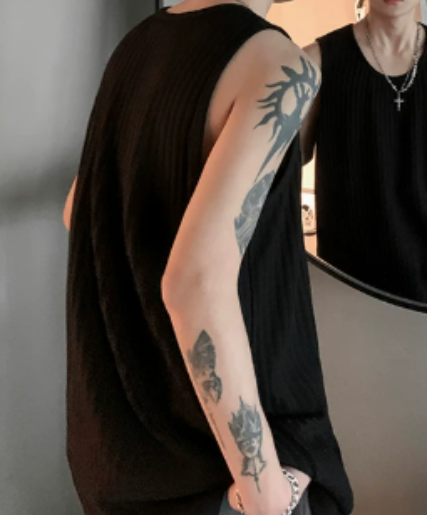 simple rib tank top EN2936