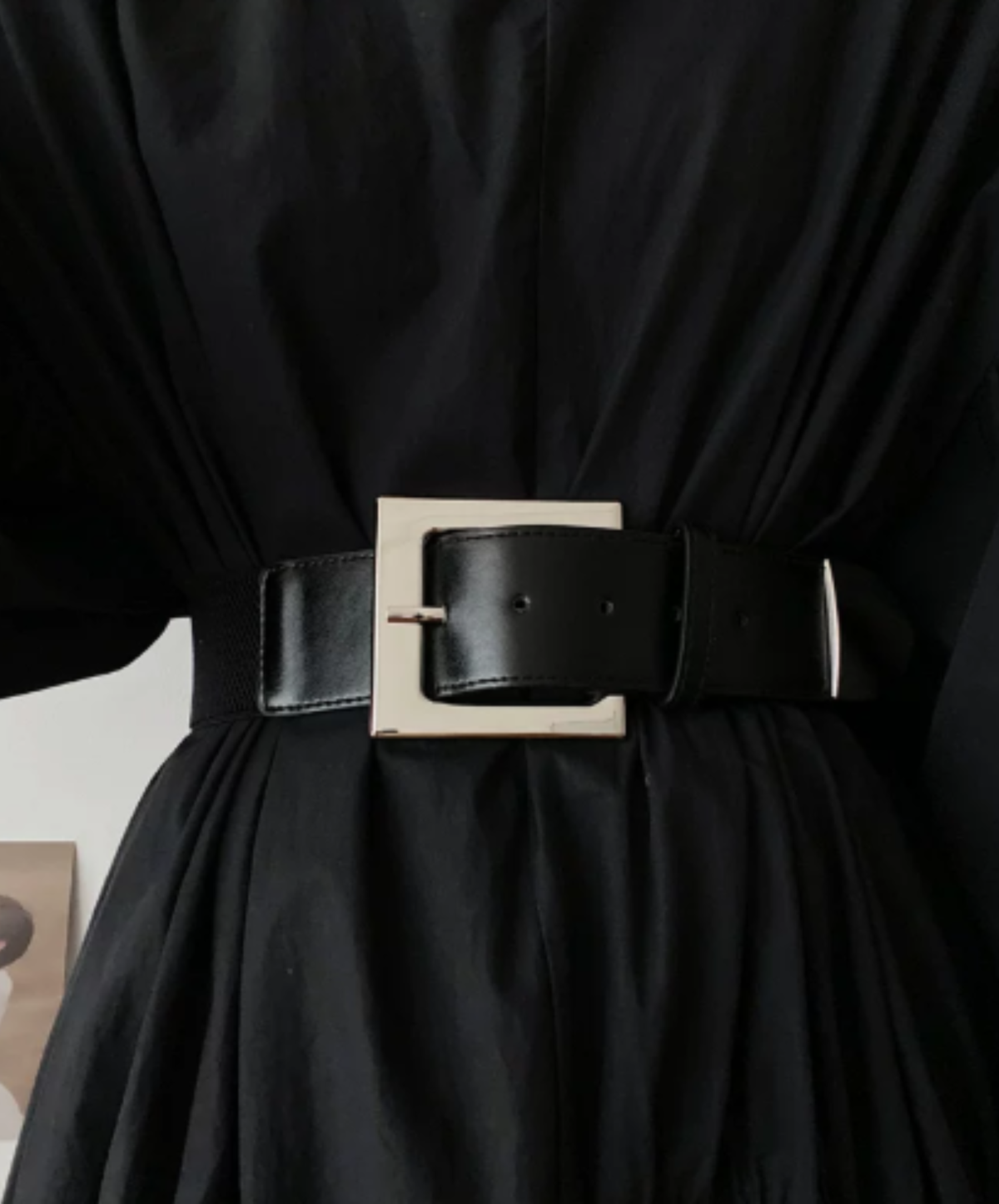 square buckle with cute metal tips belt EN3228