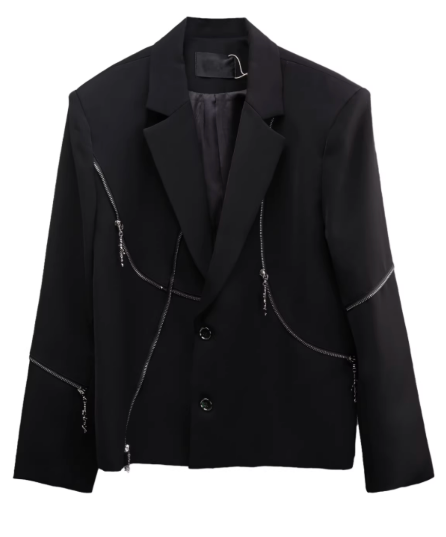 punk style asymmetrical zipper jacket EN2801