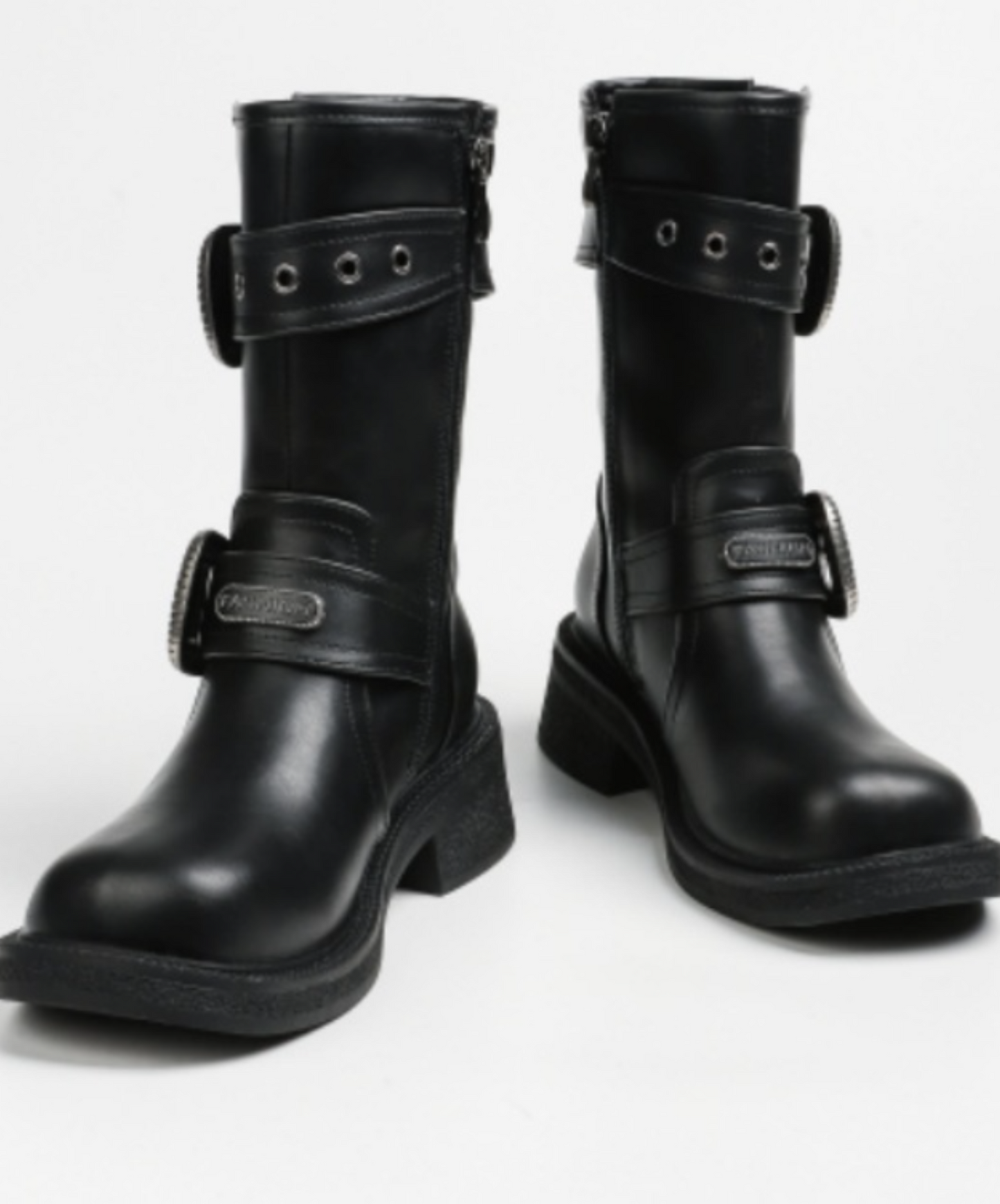 twin belt mid length boots EN1867