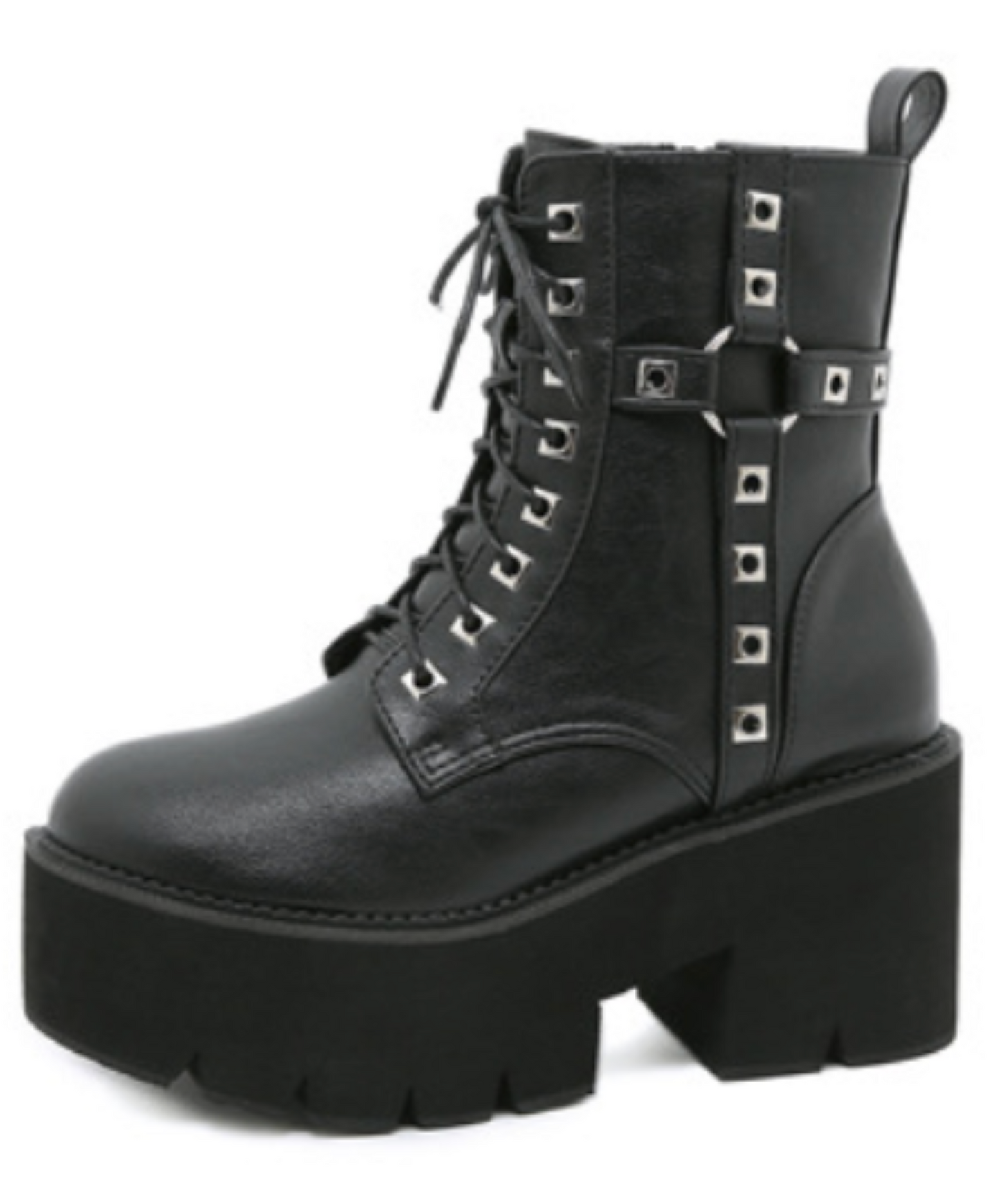 rivet decoration smooth boots EN2581