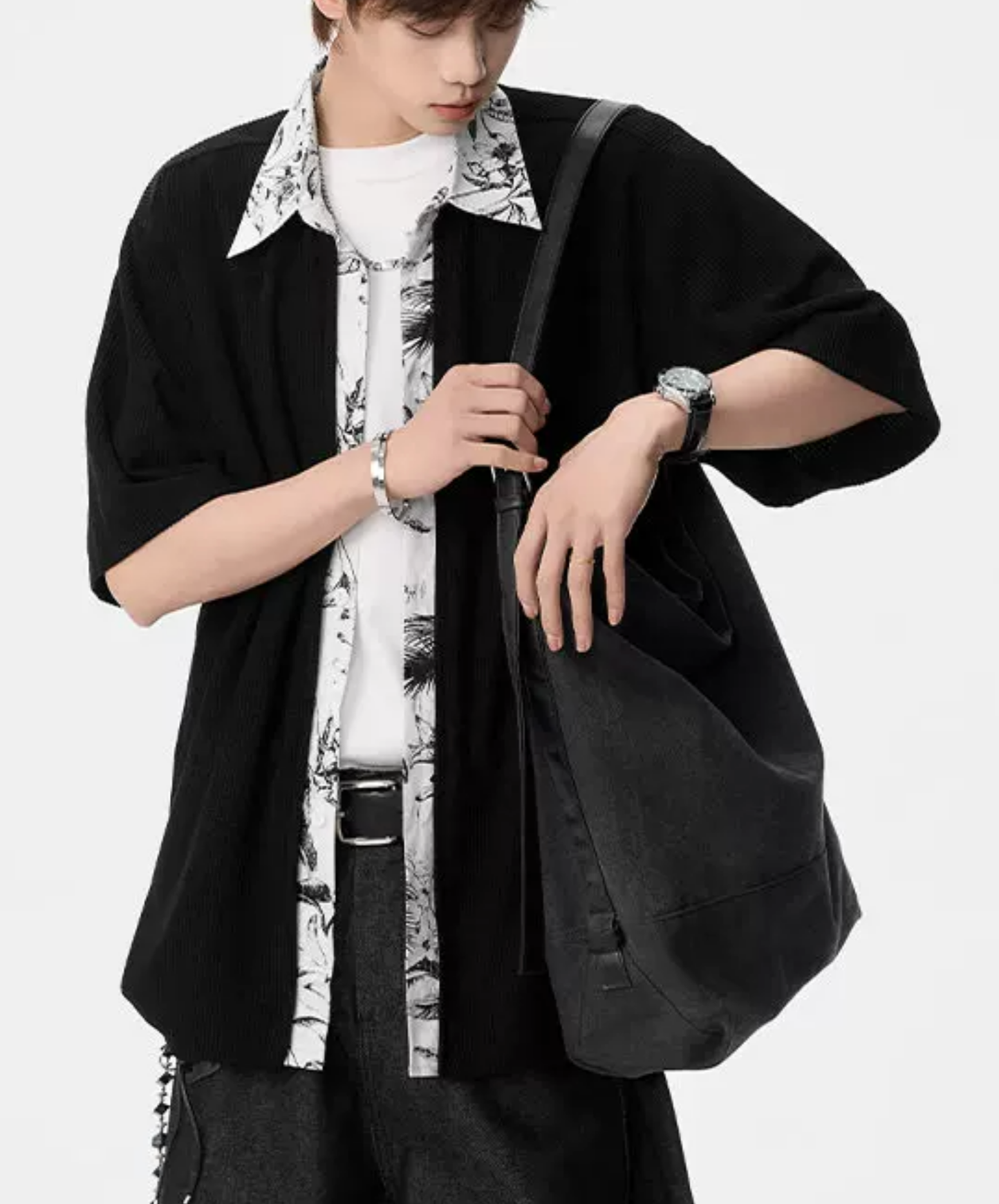 floral layered style shirt EN2857