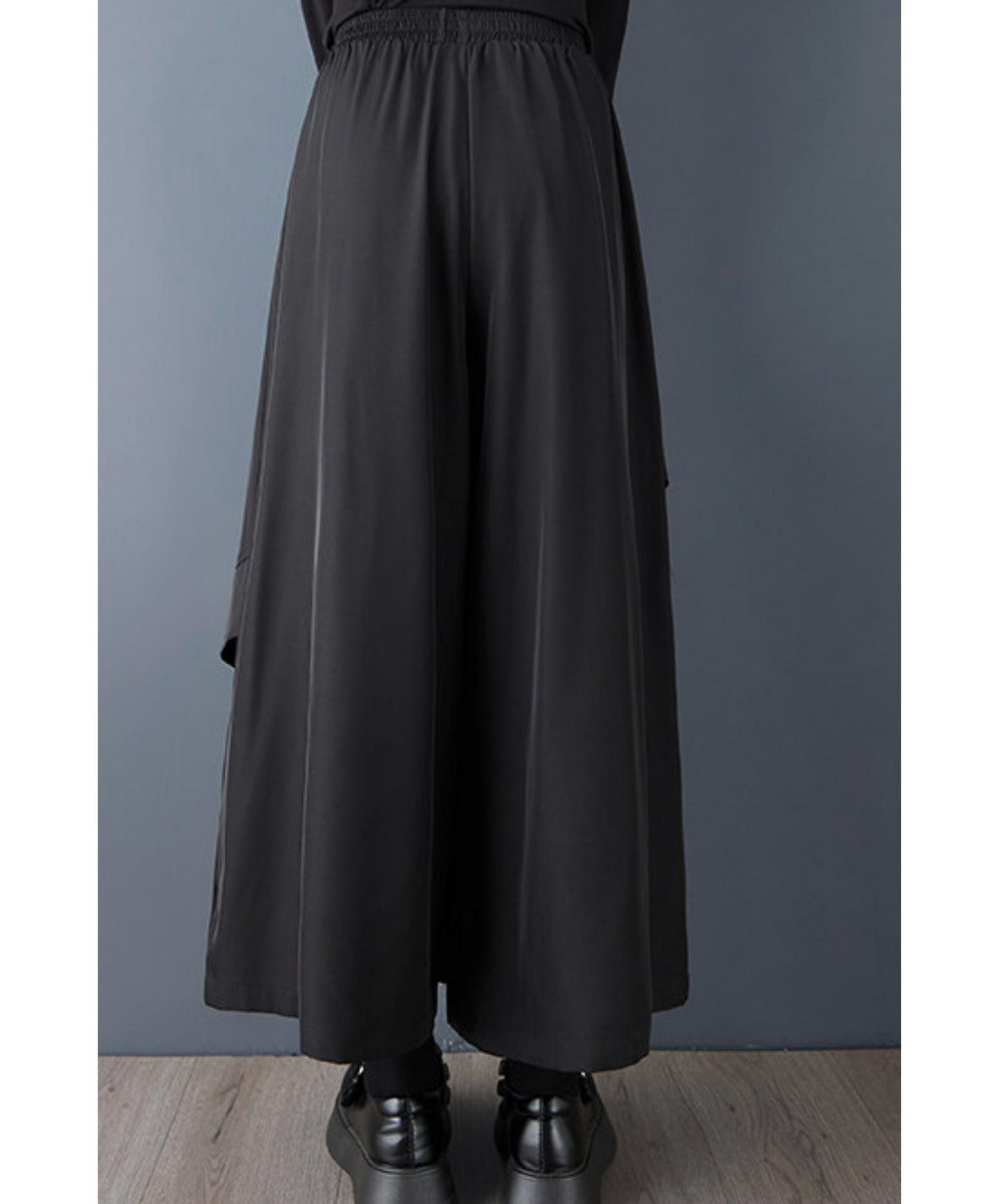 dark Irregular patchwork hem pants EN2701
