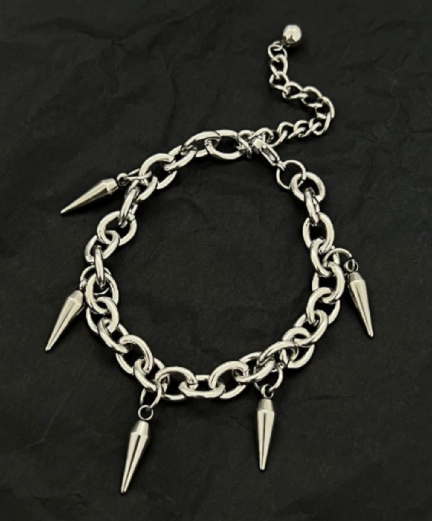 pointed rivet chain bracelet EN2661