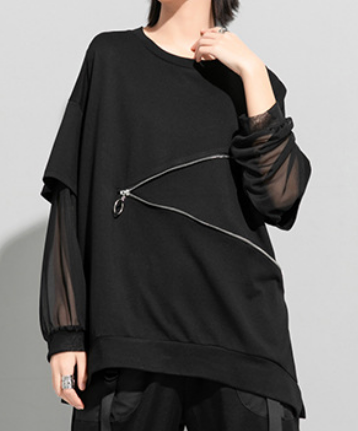 【style104】dark mode outfit set EN3043（t-shirt + skirt set）