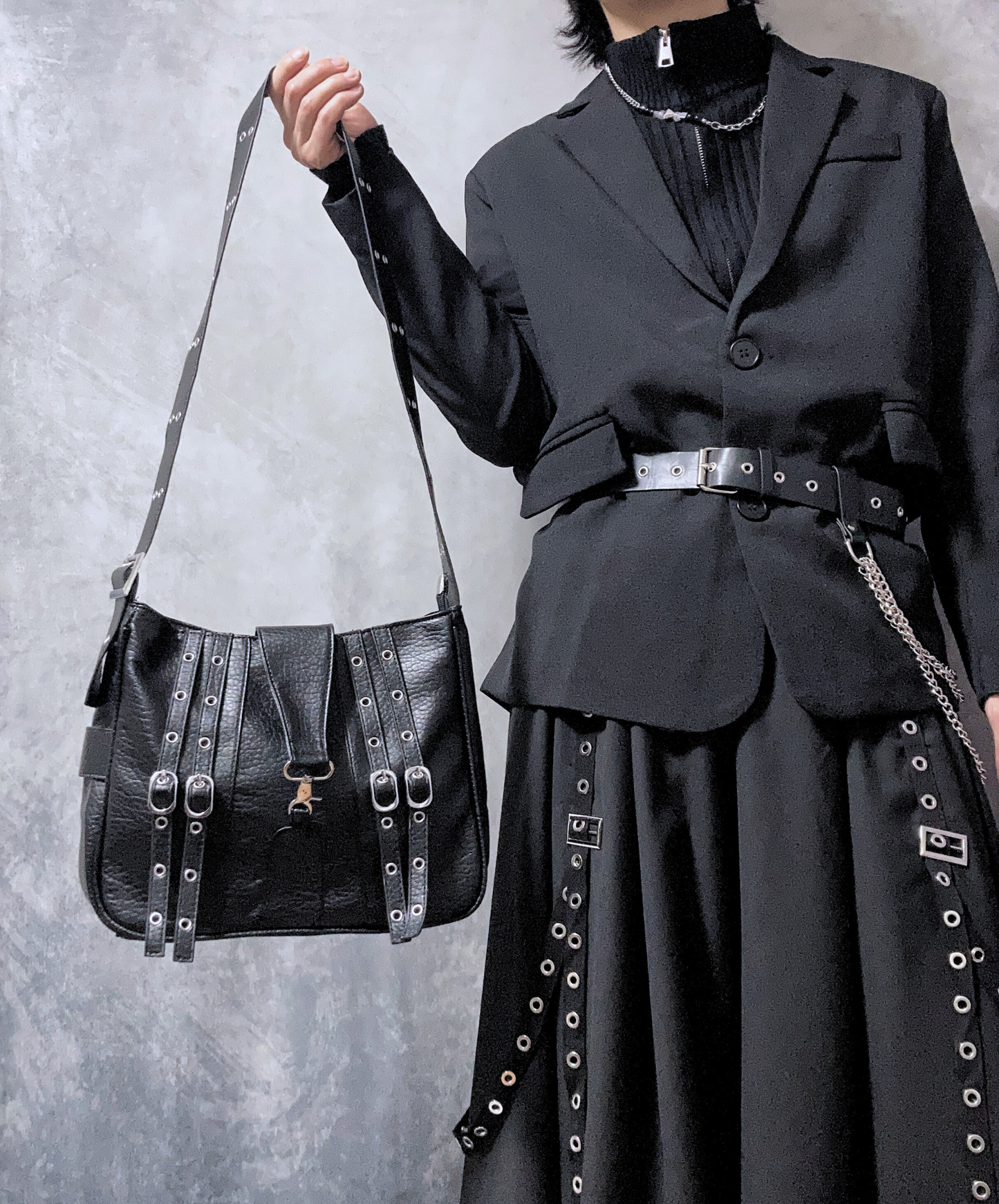 dark punk style bag EN1881