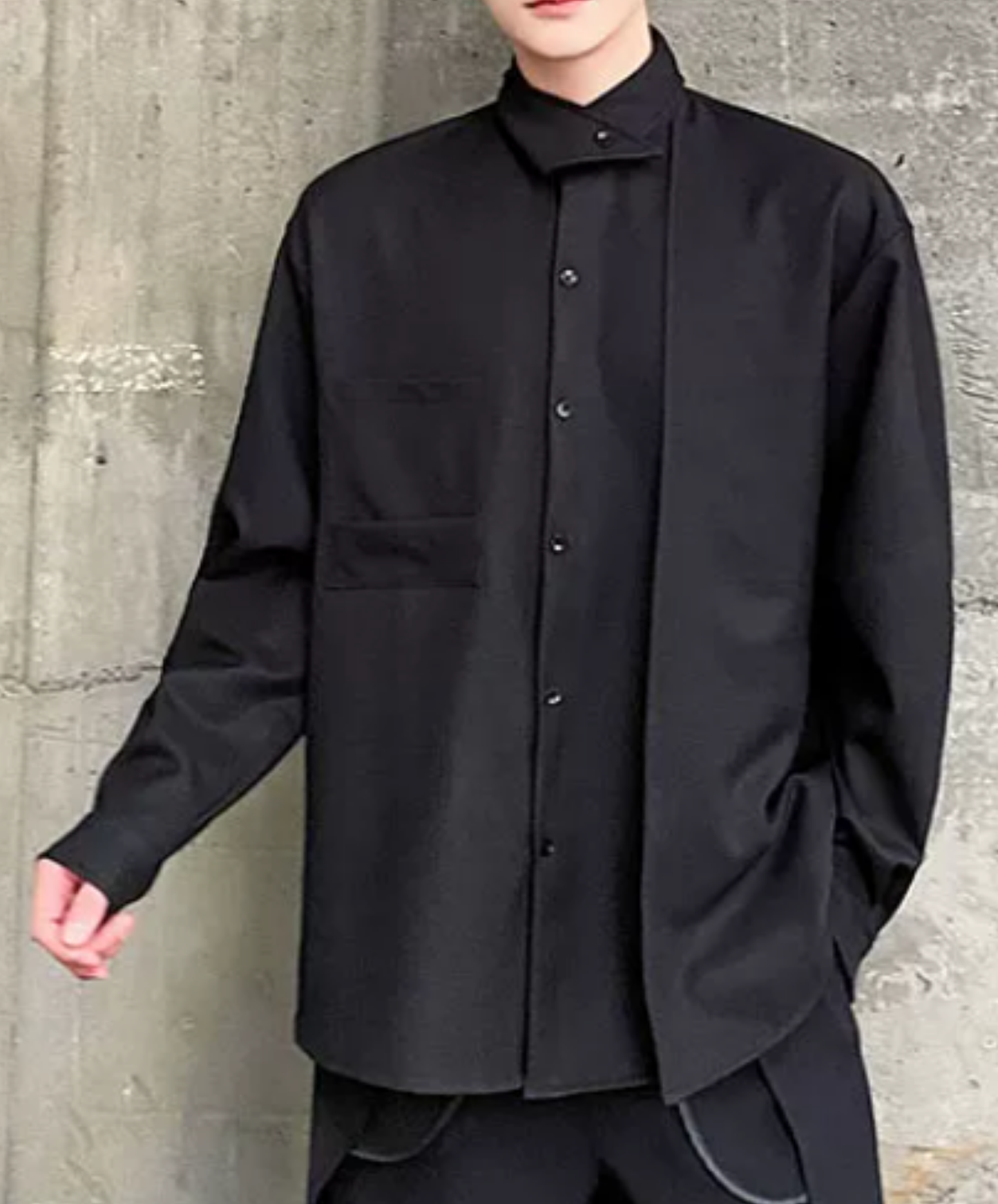 asymmetrical design, irregular shirt EN2863