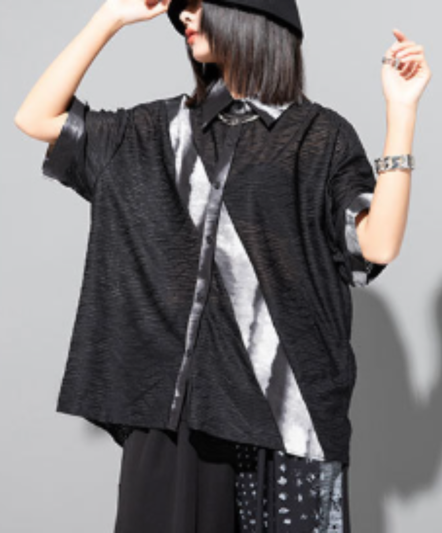 lightweight patchwork shirt EN2941