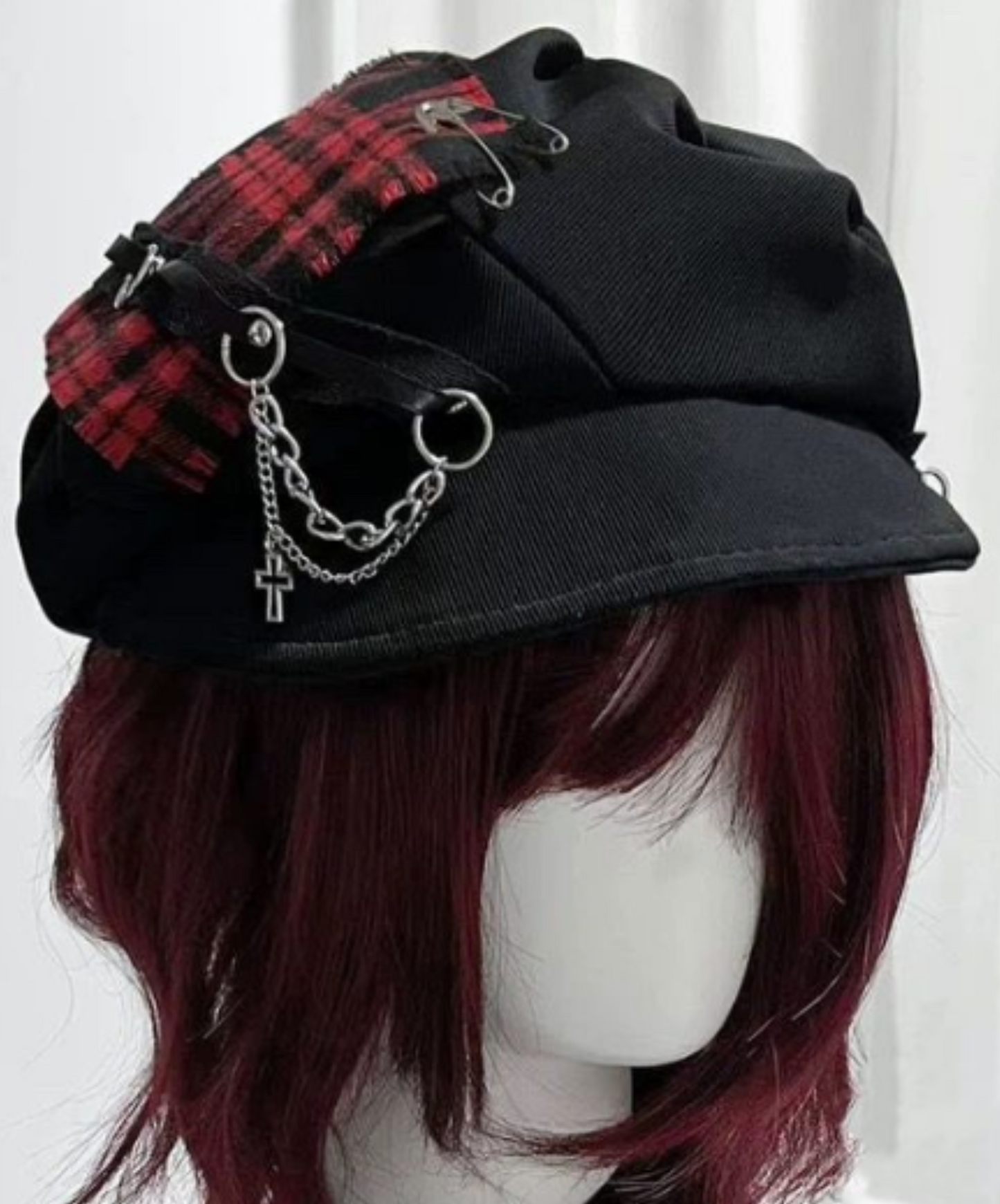 subculture gothic cross check hat EN2316