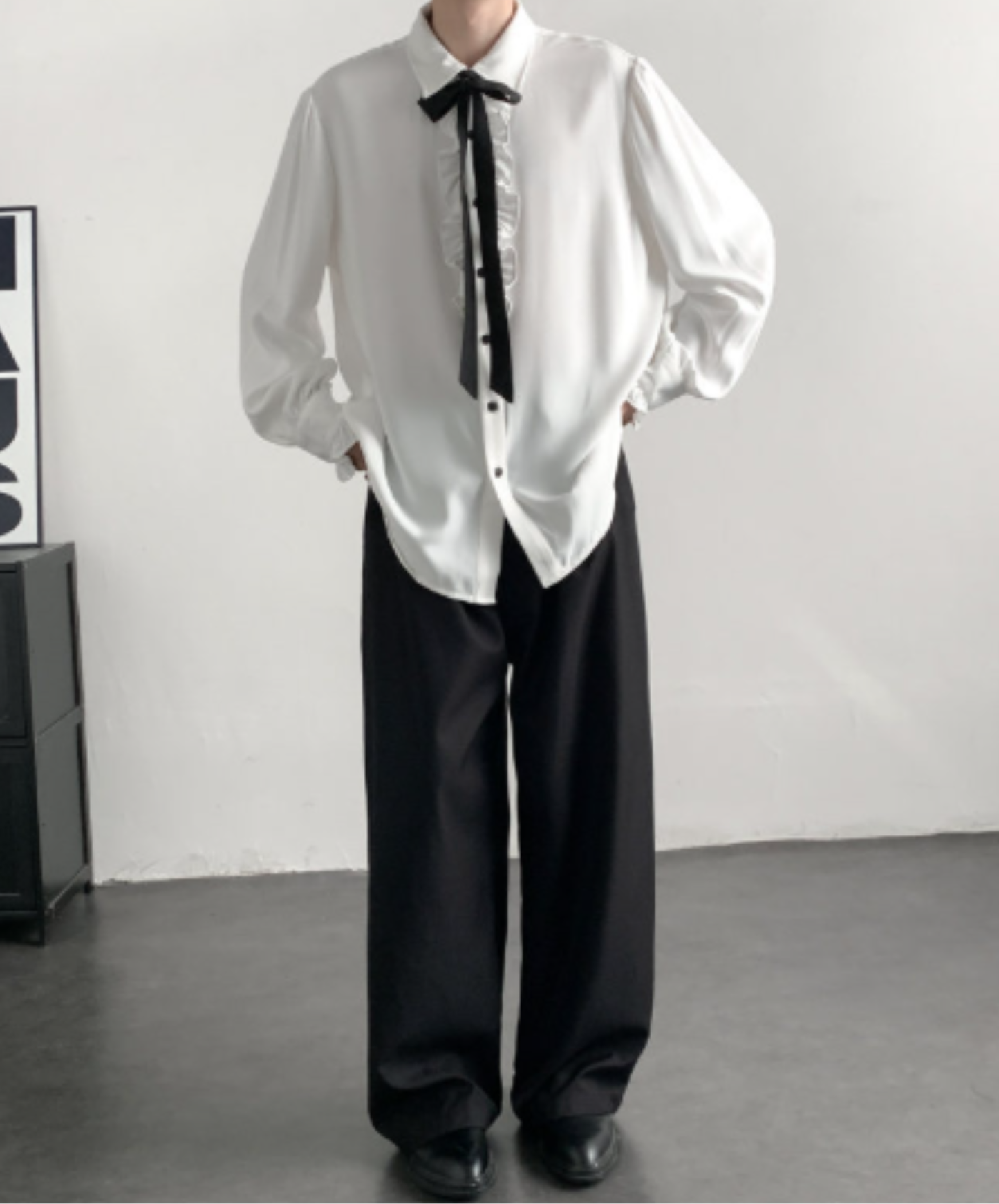 ruffles with tie detail shirt EN3076