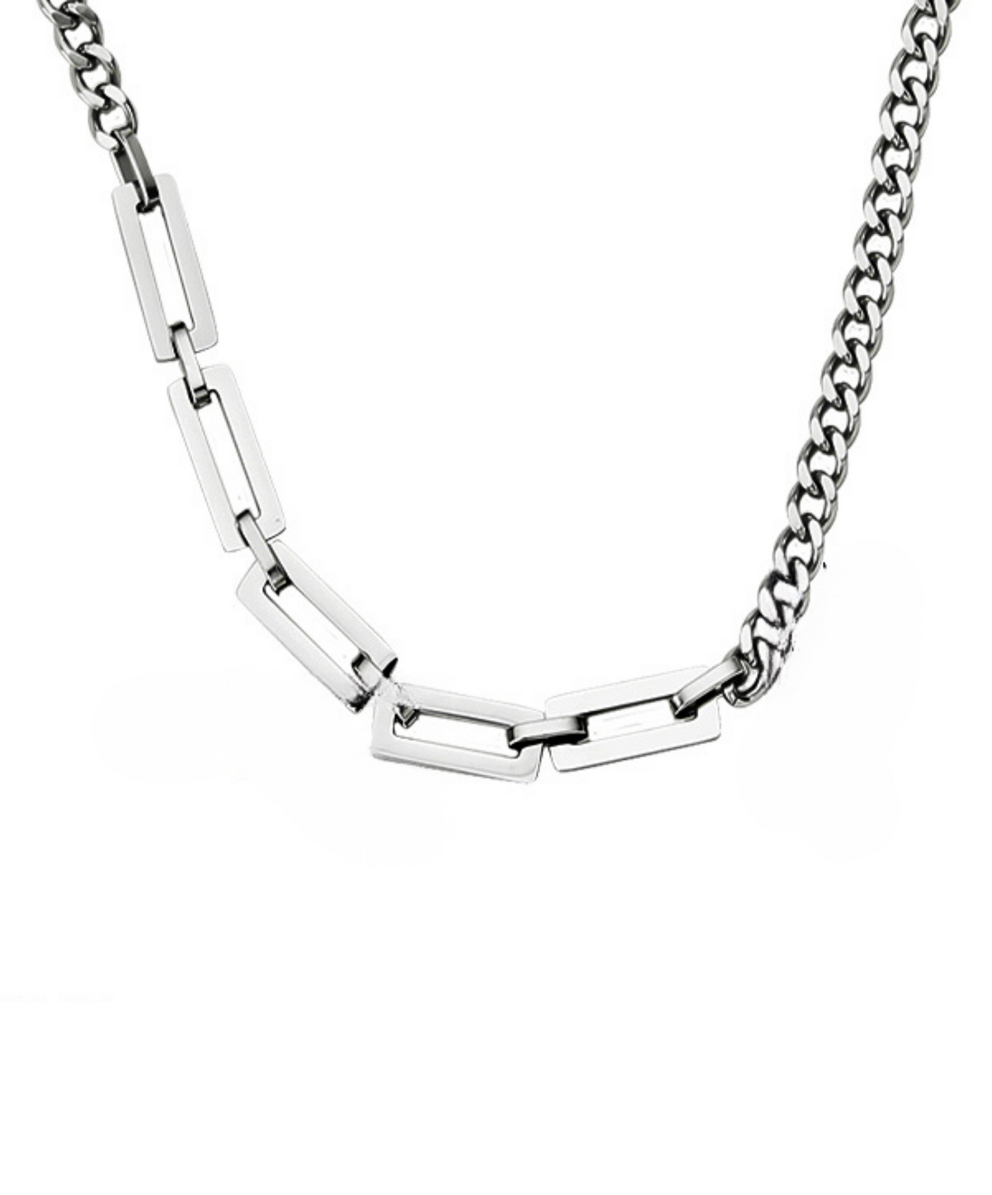 simple square chain necklace EN2741