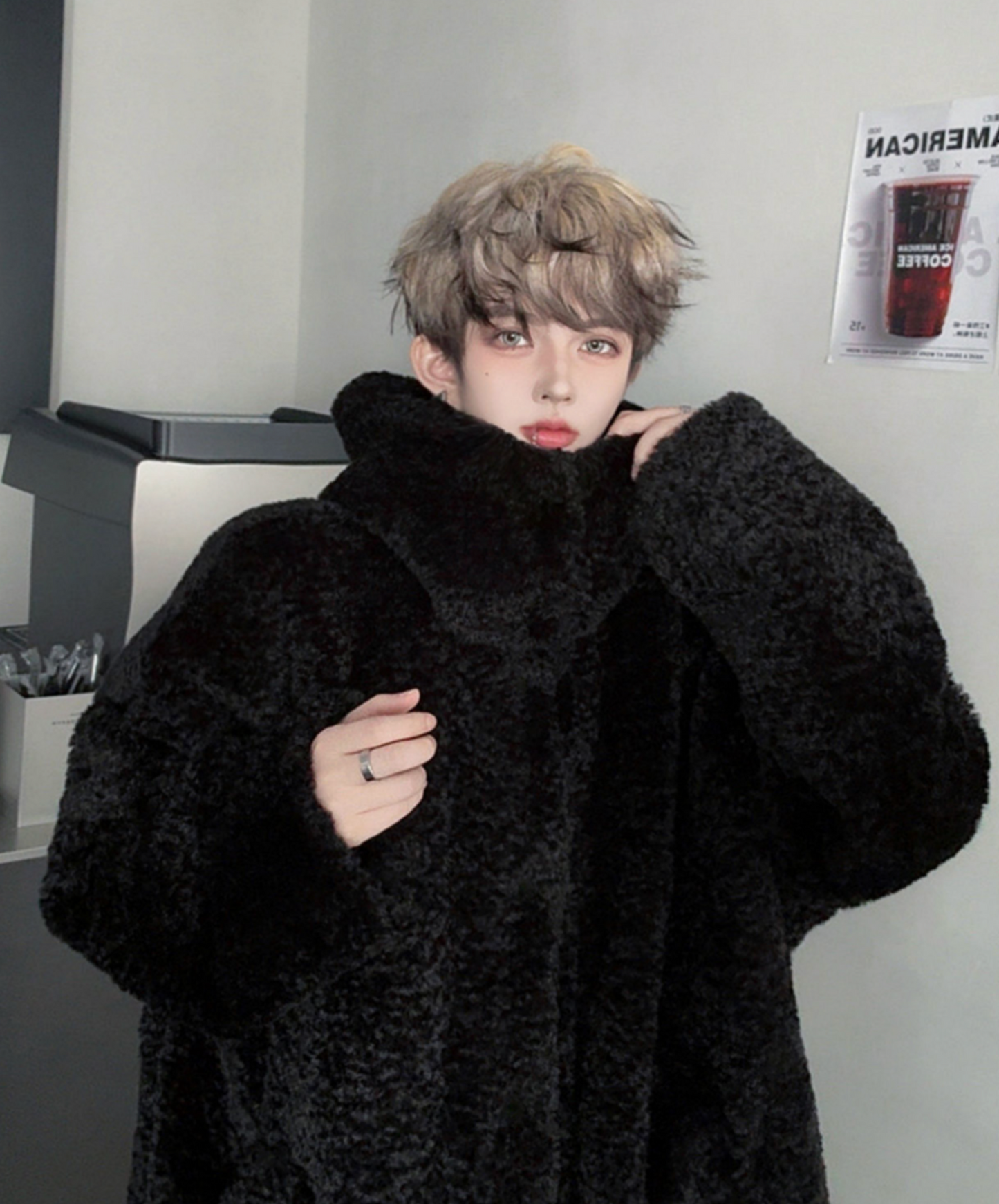 with volume hood jacket EN2614