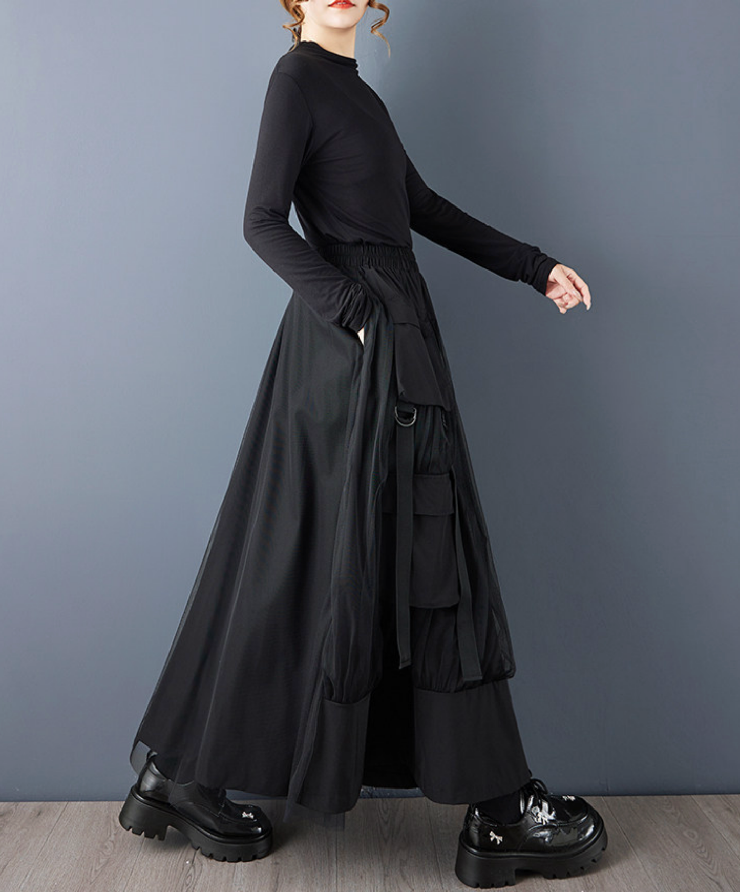 cargo-style design, voluminous skirt EN2757