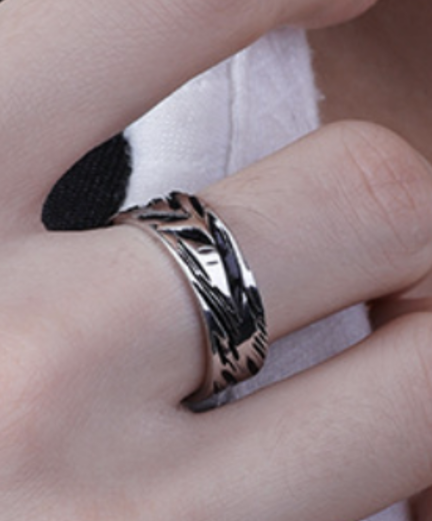 slash design s925 free size ring EN2565