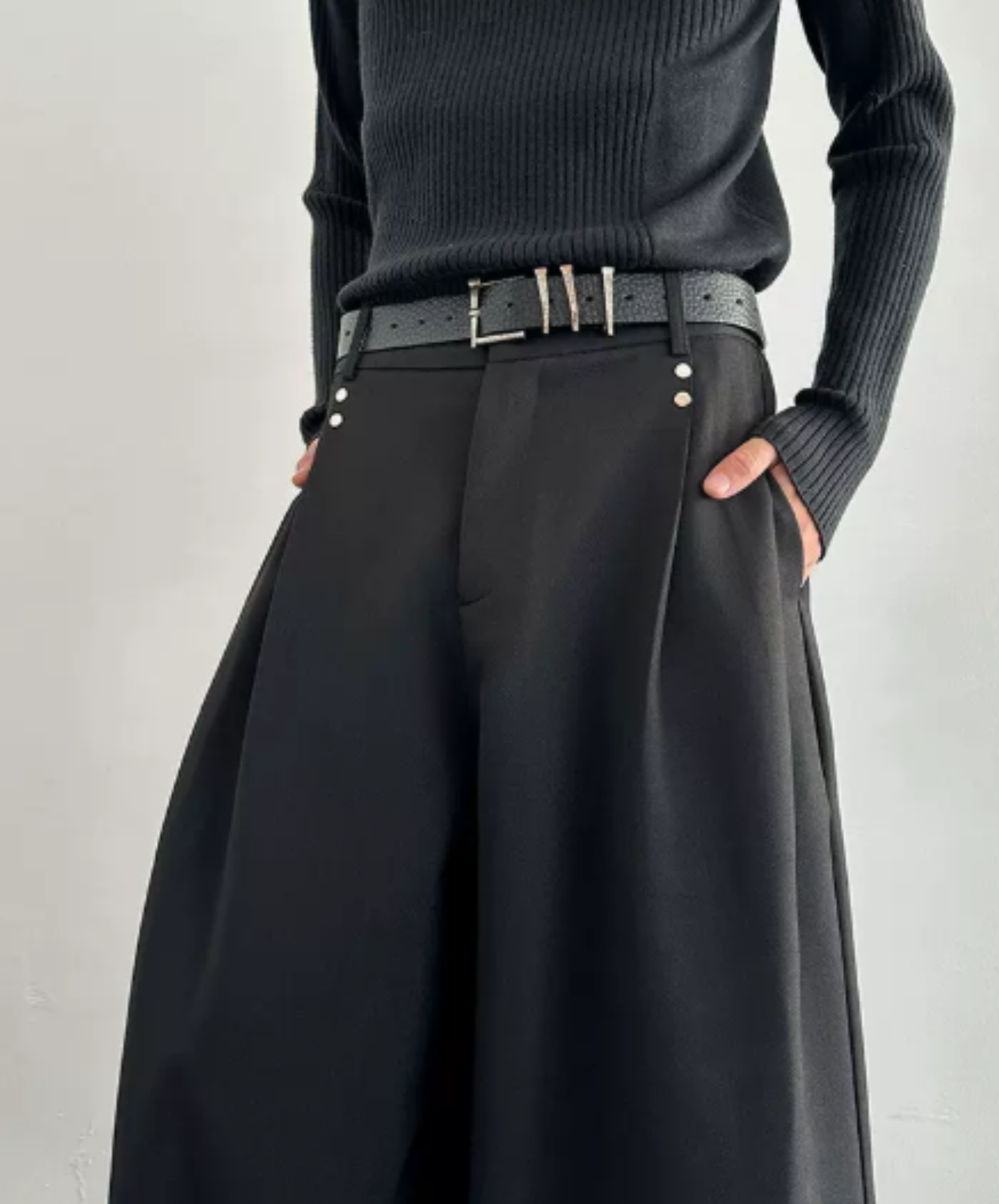 drape curve wide pants EN2932