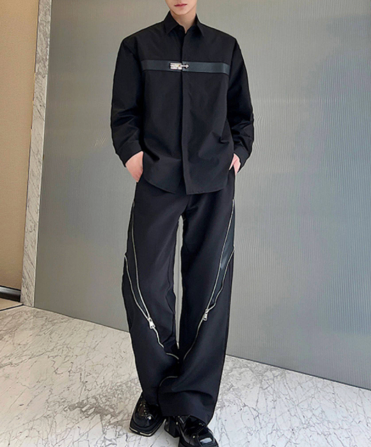 metal rock design border shirt EN2664