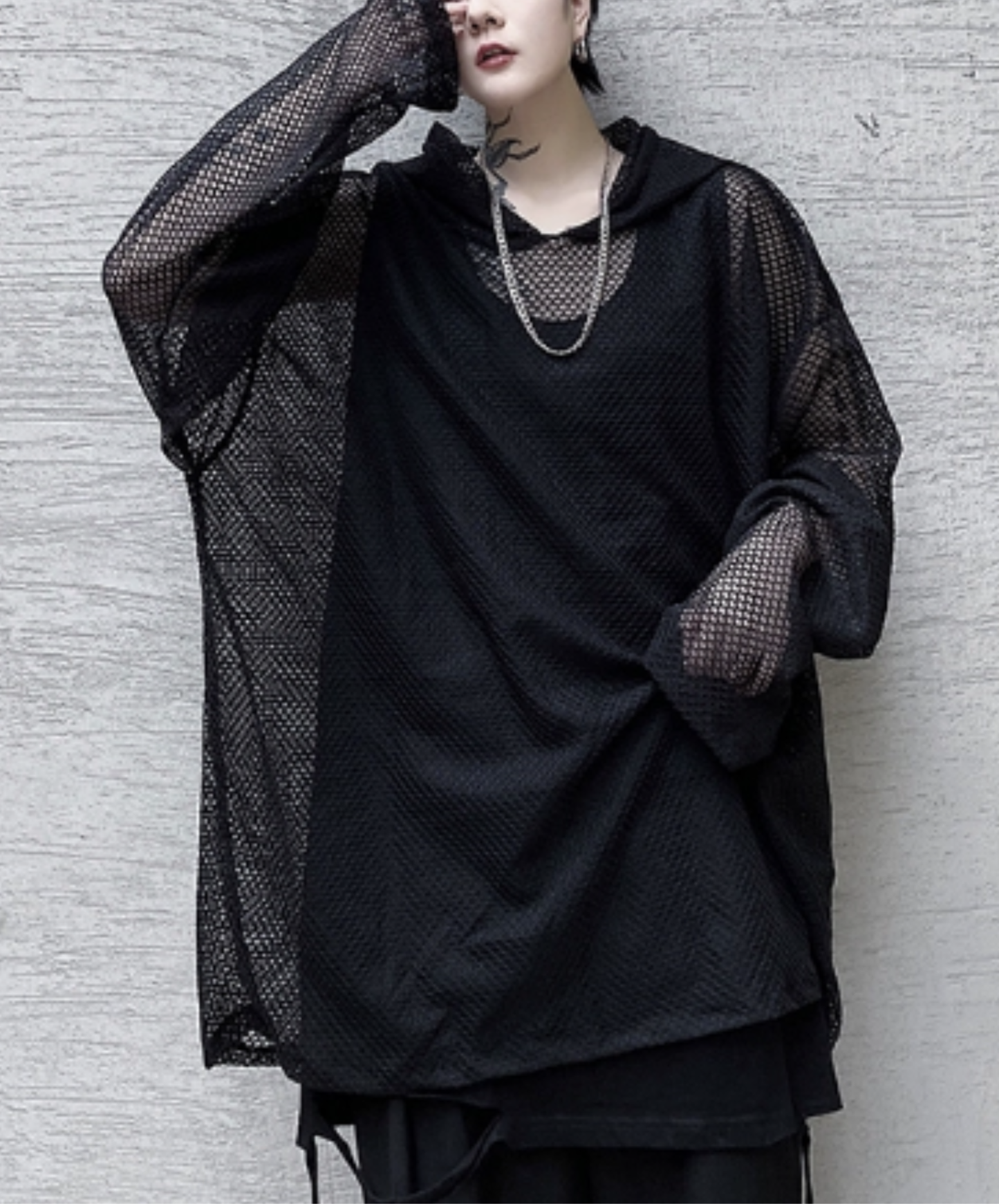 【style103】dark mode outfit set EN3027（hoodie + pants set）