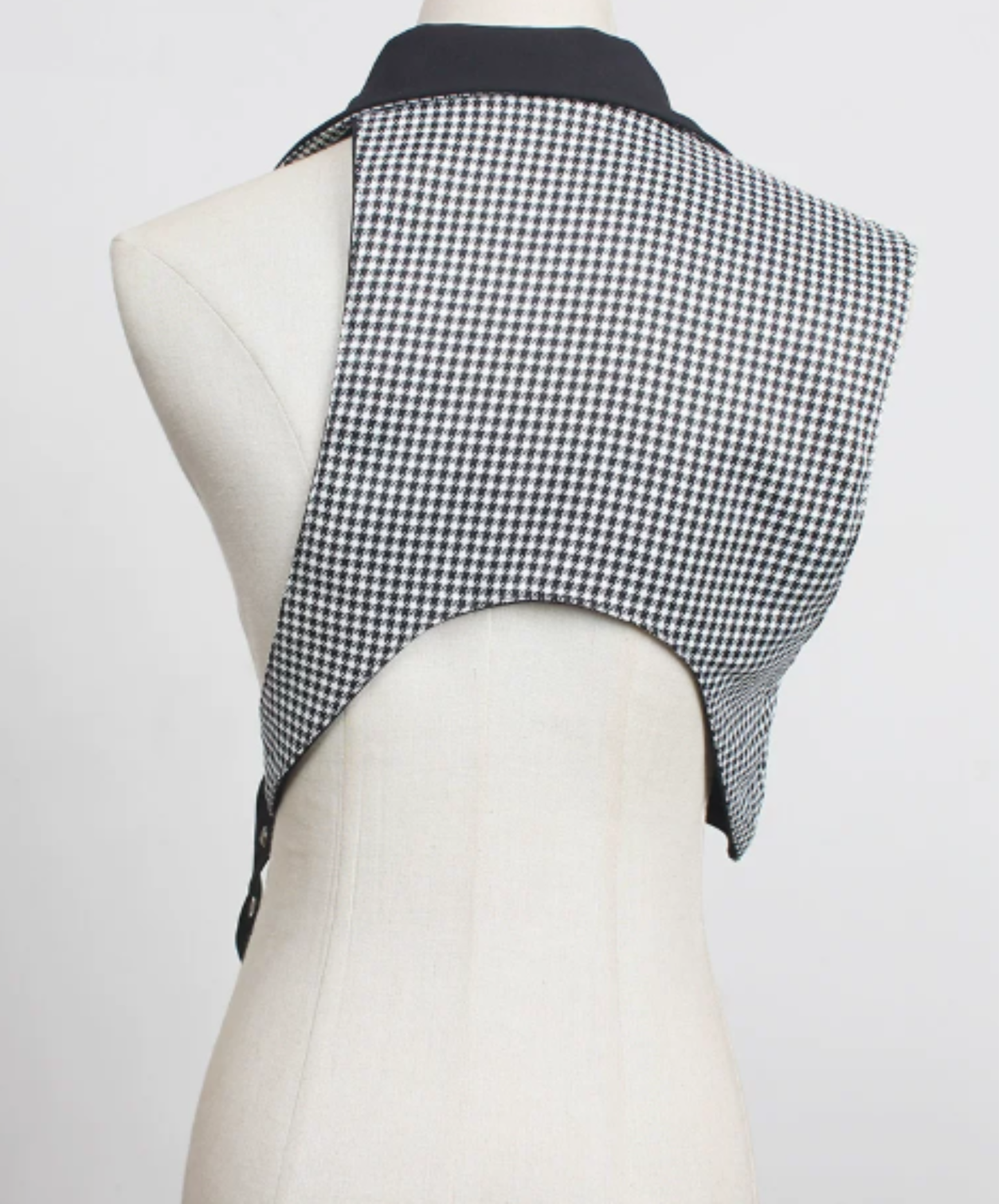 dark asymmetrical mashu design vest  EN3082