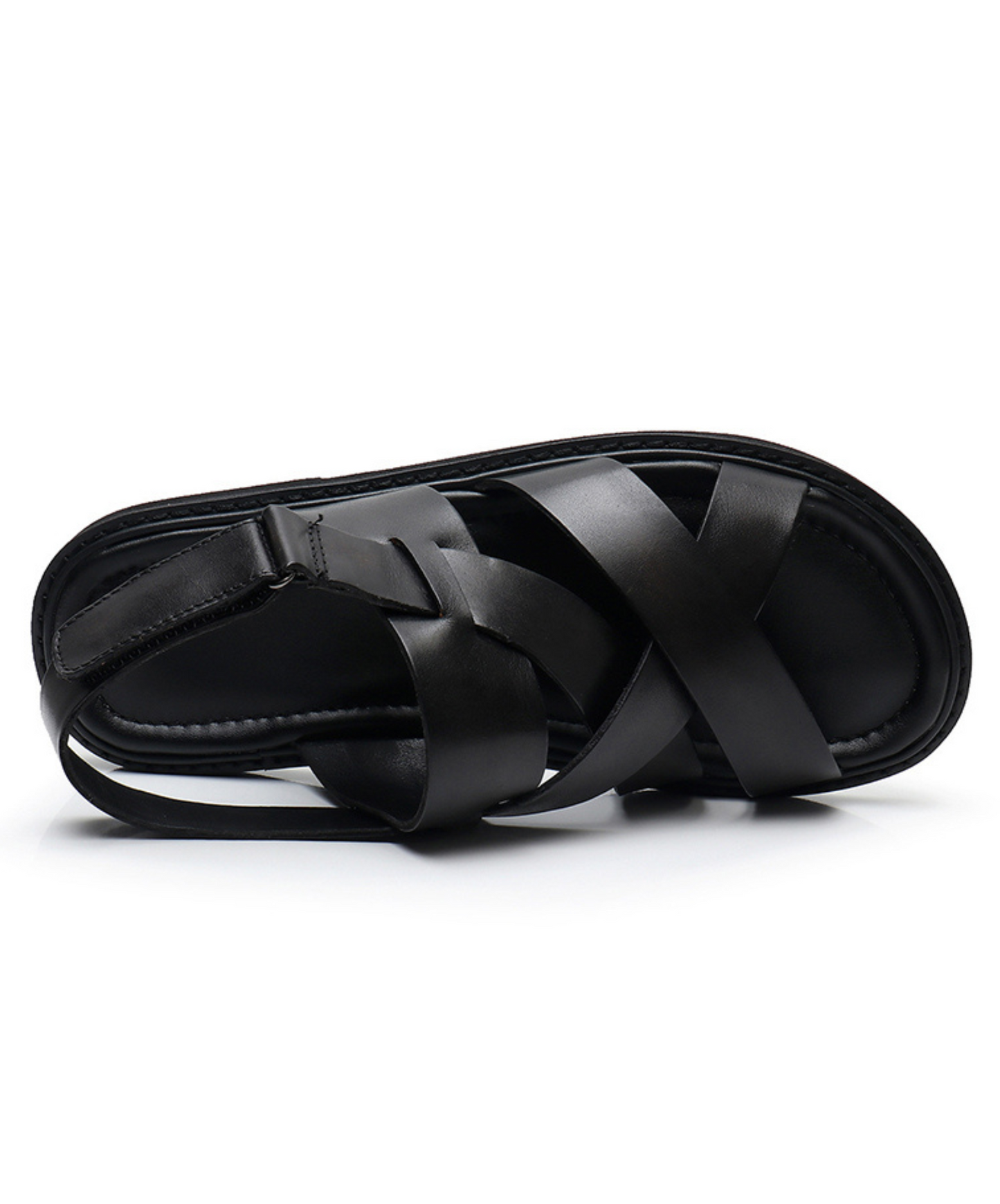 dark cross strap sandals EN938