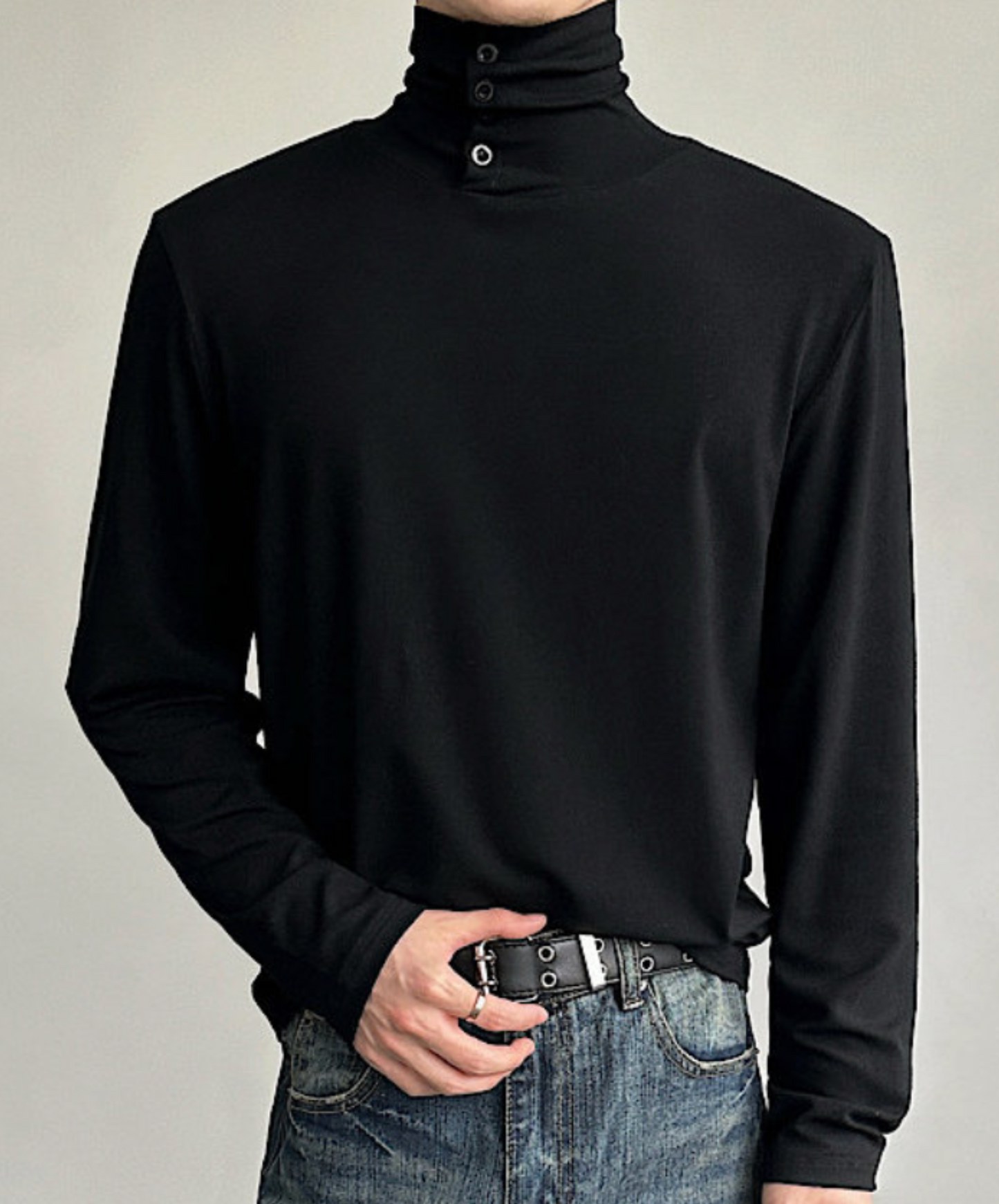 clean fit high neck t-shirt EN2592