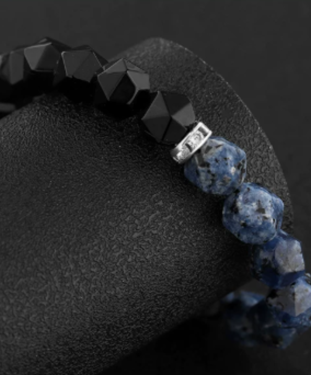 faceted bead bi-color bracelet EN3213