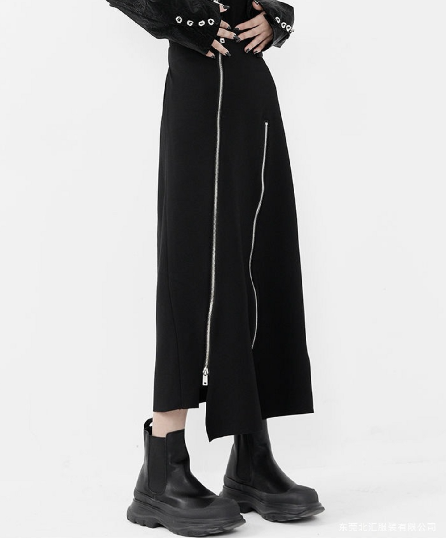 high waist irregular cutting skirt EN2372