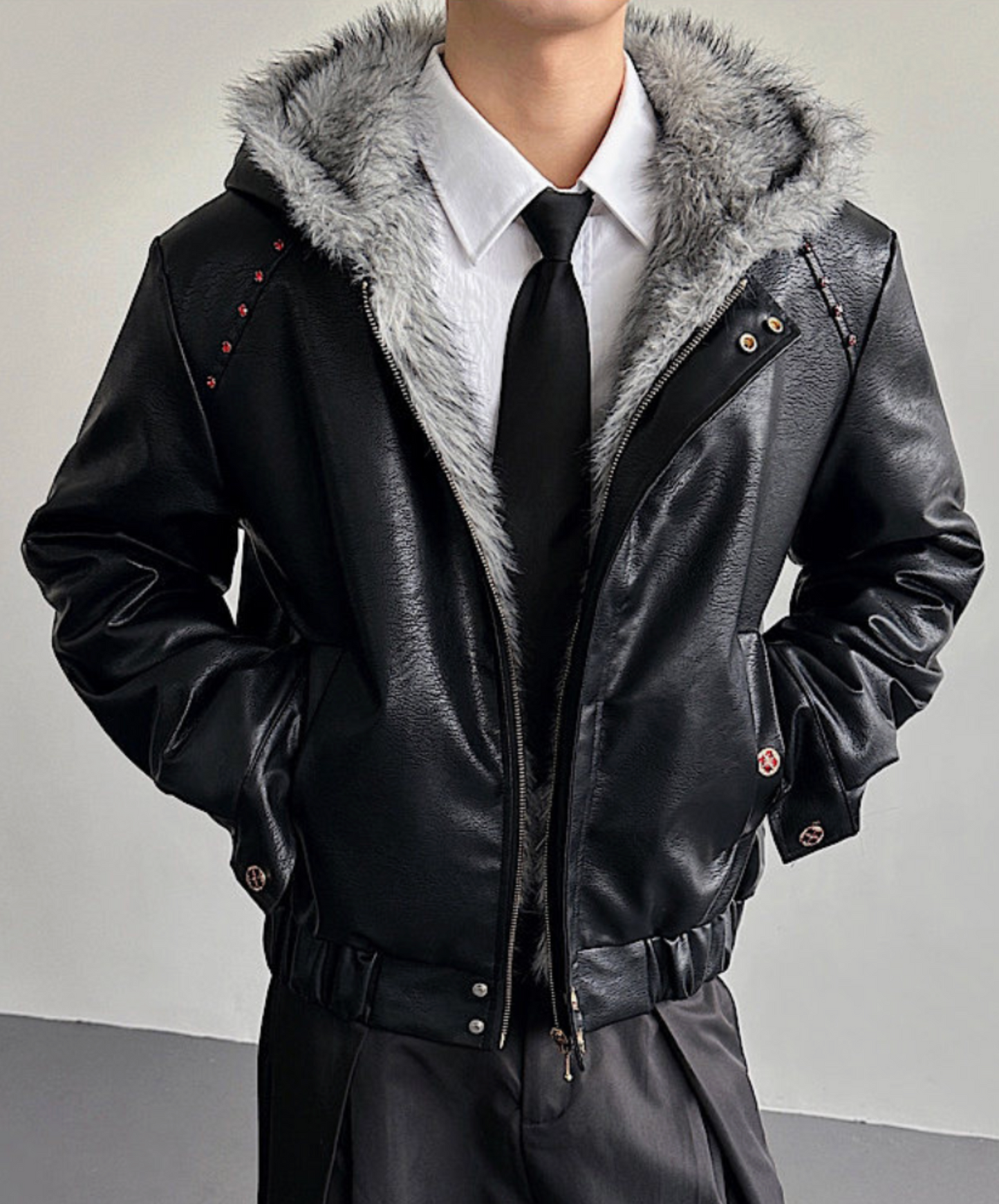 fleece-lined hood jacket EN2571