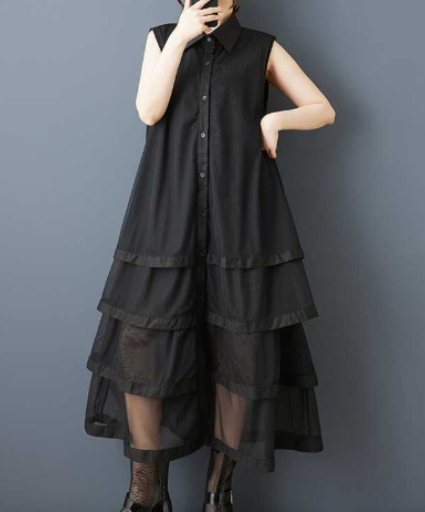 【限定1セット・30%OFF】dark mode outfit set EN3153（shirt + t-shirt + pants set）